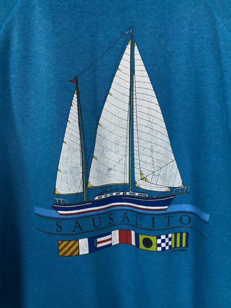 Vintage Sausalito 1987 American vintage made in USA sweatshirt Size US XL / EU 56 / 4 - 3 Thumbnail