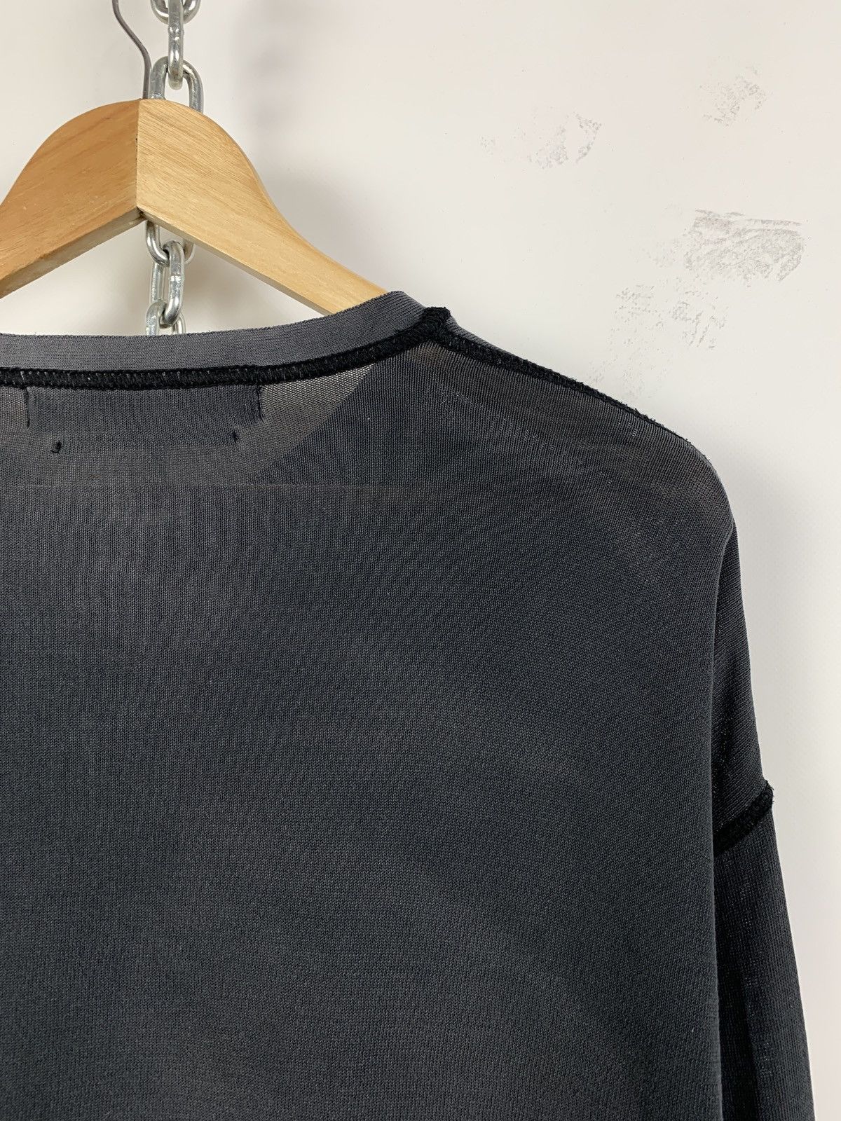 Stone Island Vintage Stone Island Denims Faded V-Neck Long Sleeve Shirt Size US L / EU 52-54 / 3 - 13 Thumbnail