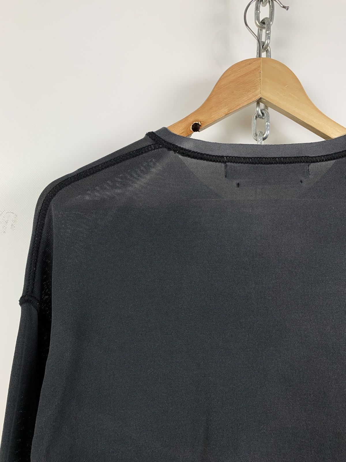 Stone Island Vintage Stone Island Denims Faded V-Neck Long Sleeve Shirt Size US L / EU 52-54 / 3 - 14 Thumbnail