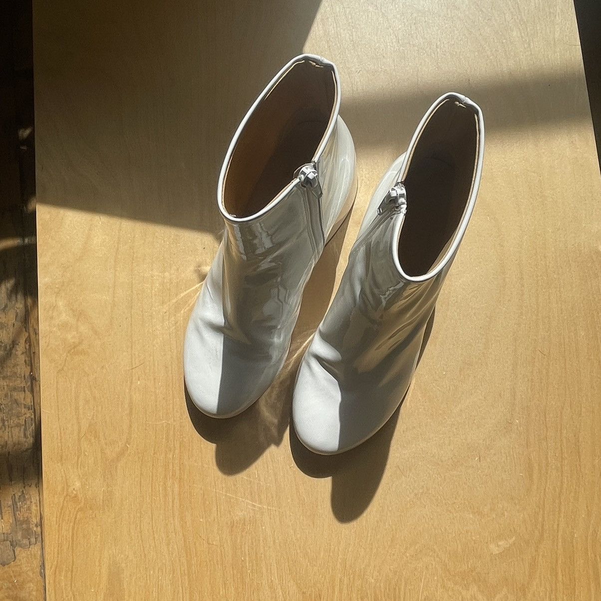 Maison Margiela MM6 White Patent Boots / WOMENS SIZE Size US 10 / IT 40 - 5 Thumbnail