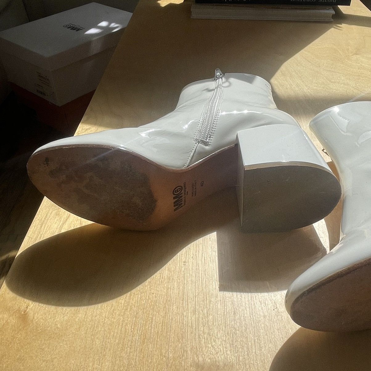 Maison Margiela MM6 White Patent Boots / WOMENS SIZE Size US 10 / IT 40 - 4 Thumbnail