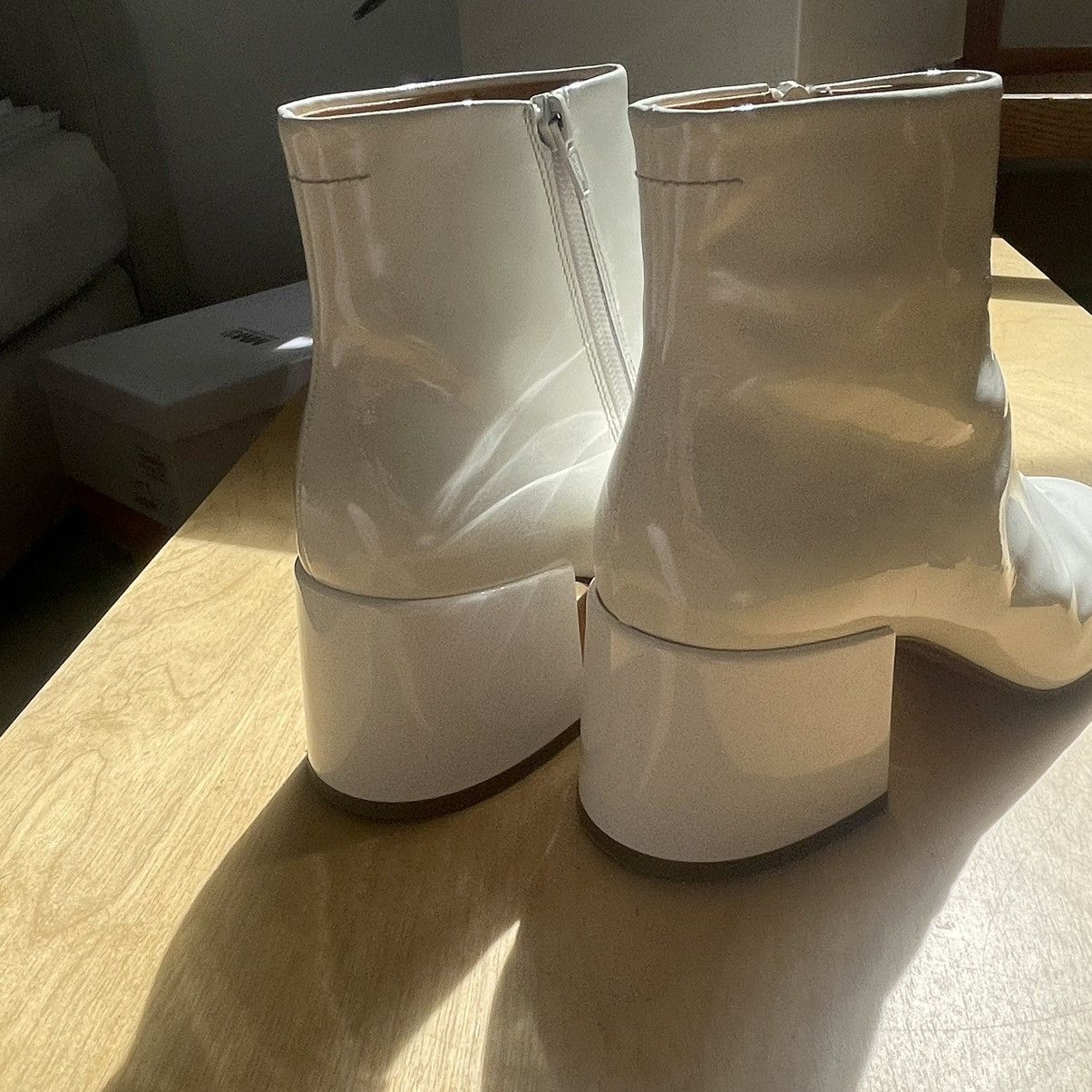 Maison Margiela MM6 White Patent Boots / WOMENS SIZE Size US 10 / IT 40 - 3 Thumbnail