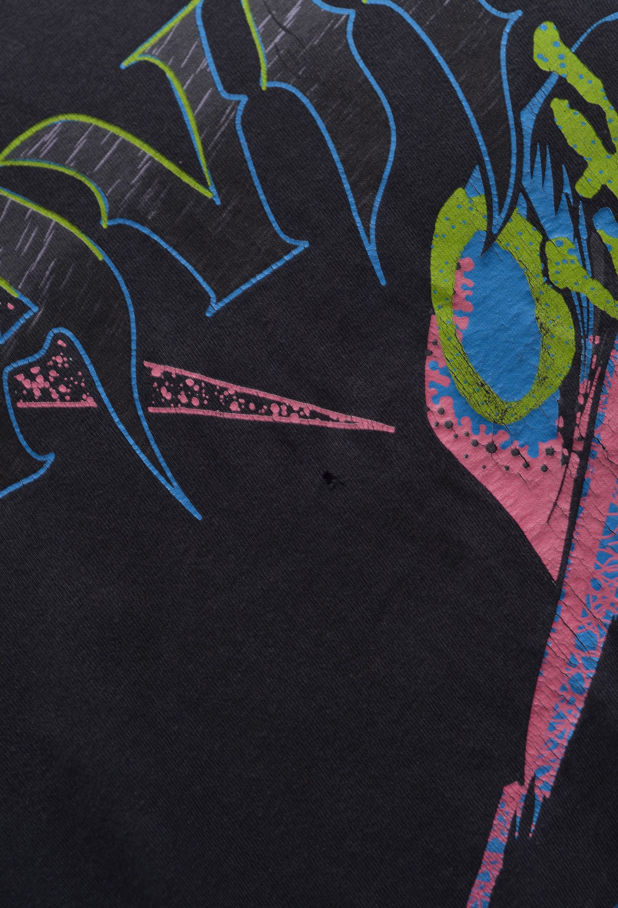 AVIREX Vintage Big Pirate Print Tee Shirt Made in Mexico
