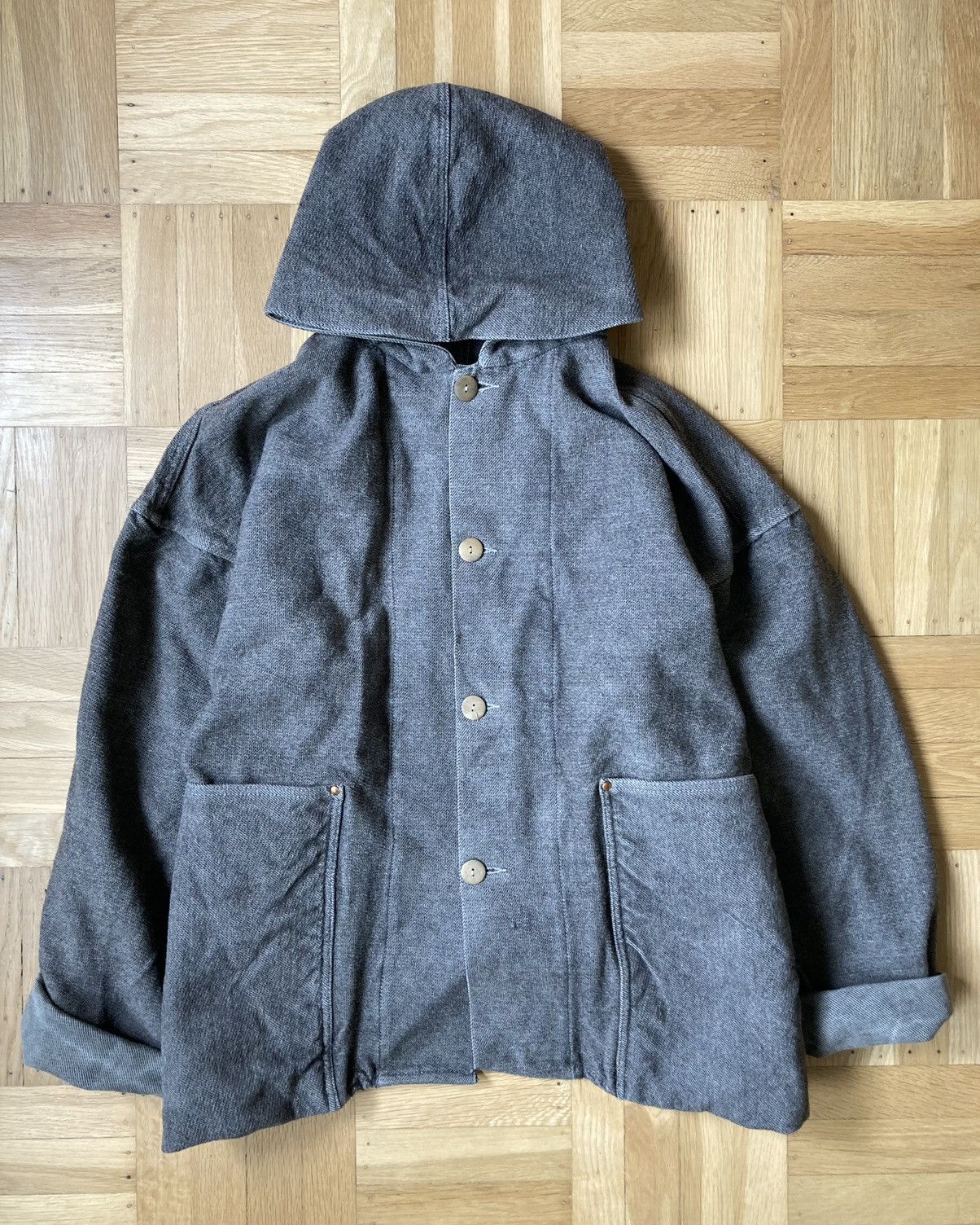 tender co type936 HOODED SHEPHERD'S COAT