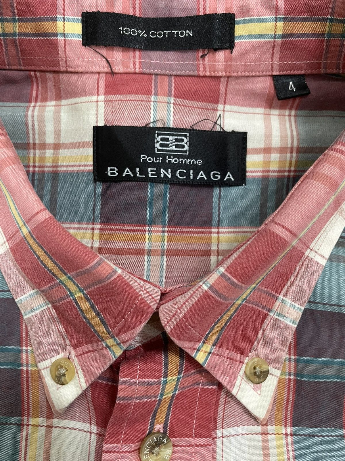 Balenciaga Rare Balenciaga Pour Homme Shirt Size US XL / EU 56 / 4 - 4 Thumbnail