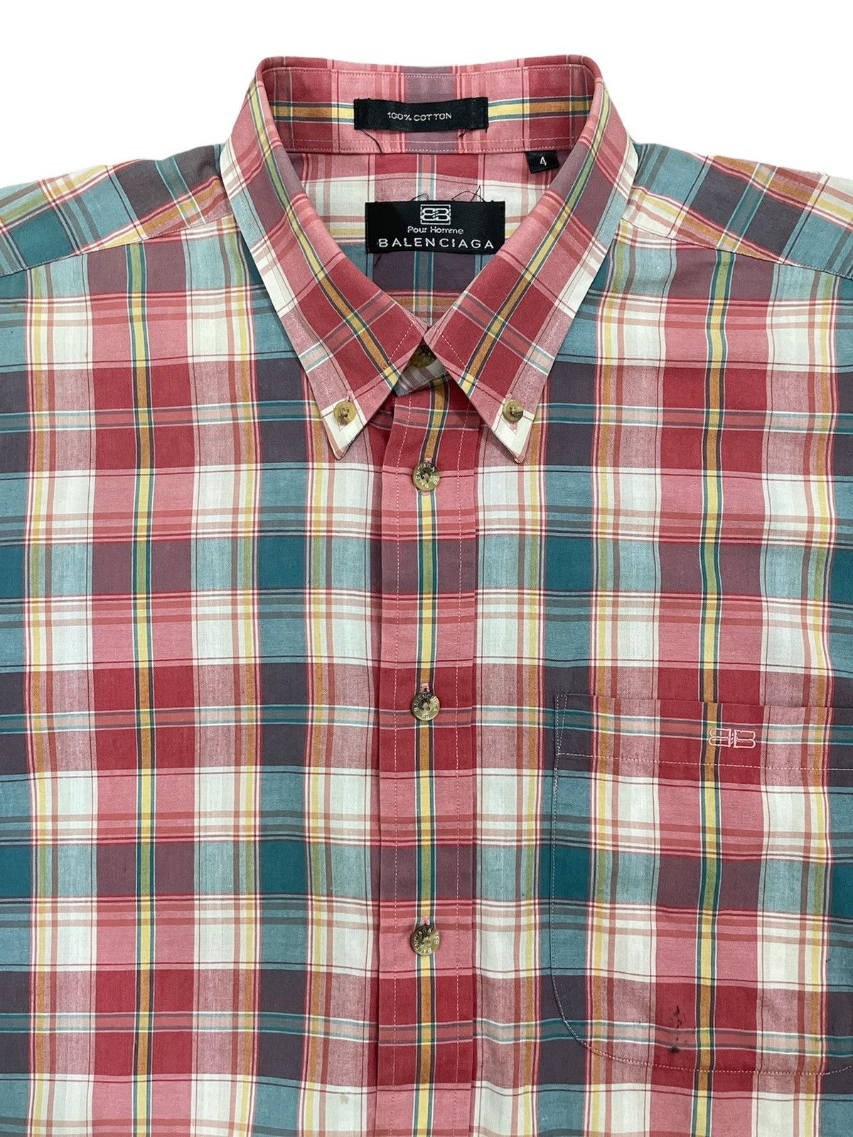 Balenciaga Rare Balenciaga Pour Homme Shirt Size US XL / EU 56 / 4 - 3 Thumbnail
