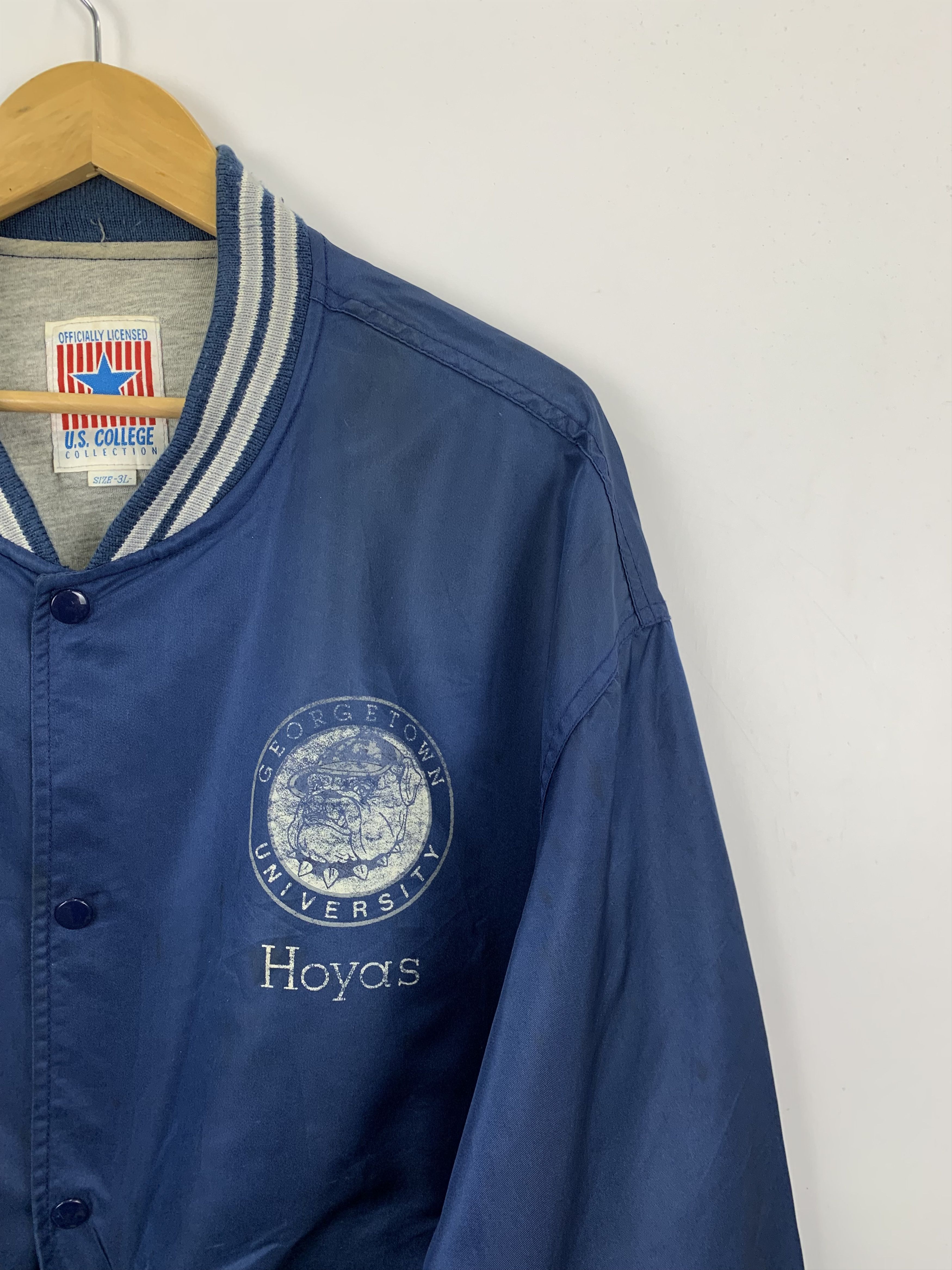 Other Vintage 90s Us College Georgetown Hoyas Bomber Jacket J0849 Size US XXL / EU 58 / 5 - 7 Thumbnail