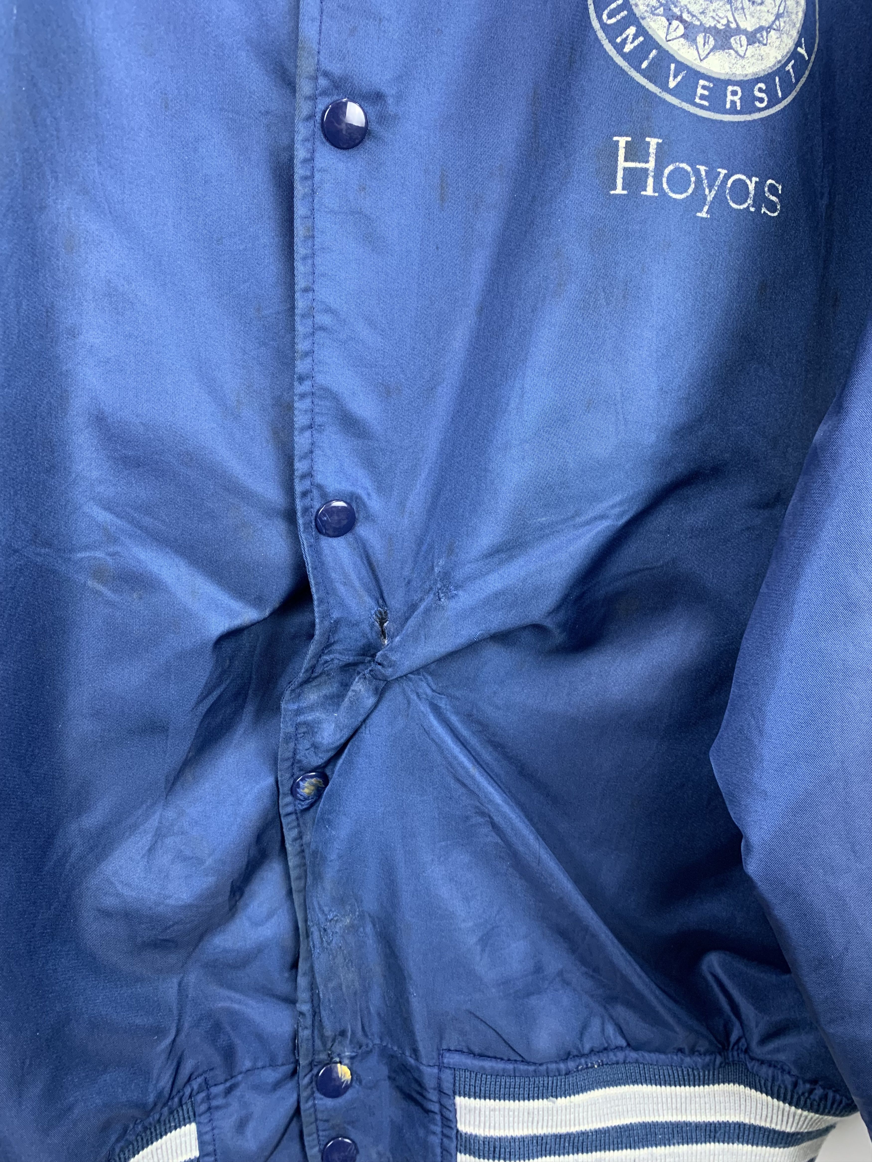 Other Vintage 90s Us College Georgetown Hoyas Bomber Jacket J0849 Size US XXL / EU 58 / 5 - 10 Thumbnail