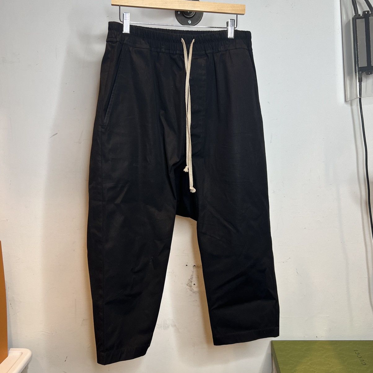 Rick Owens Rick Owens Workwear Drawstring Cropped Pants | Grailed