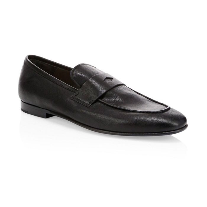 Alfred Dunhill Dunhill Engine Turn Soft Leather Loafers Black | Grailed