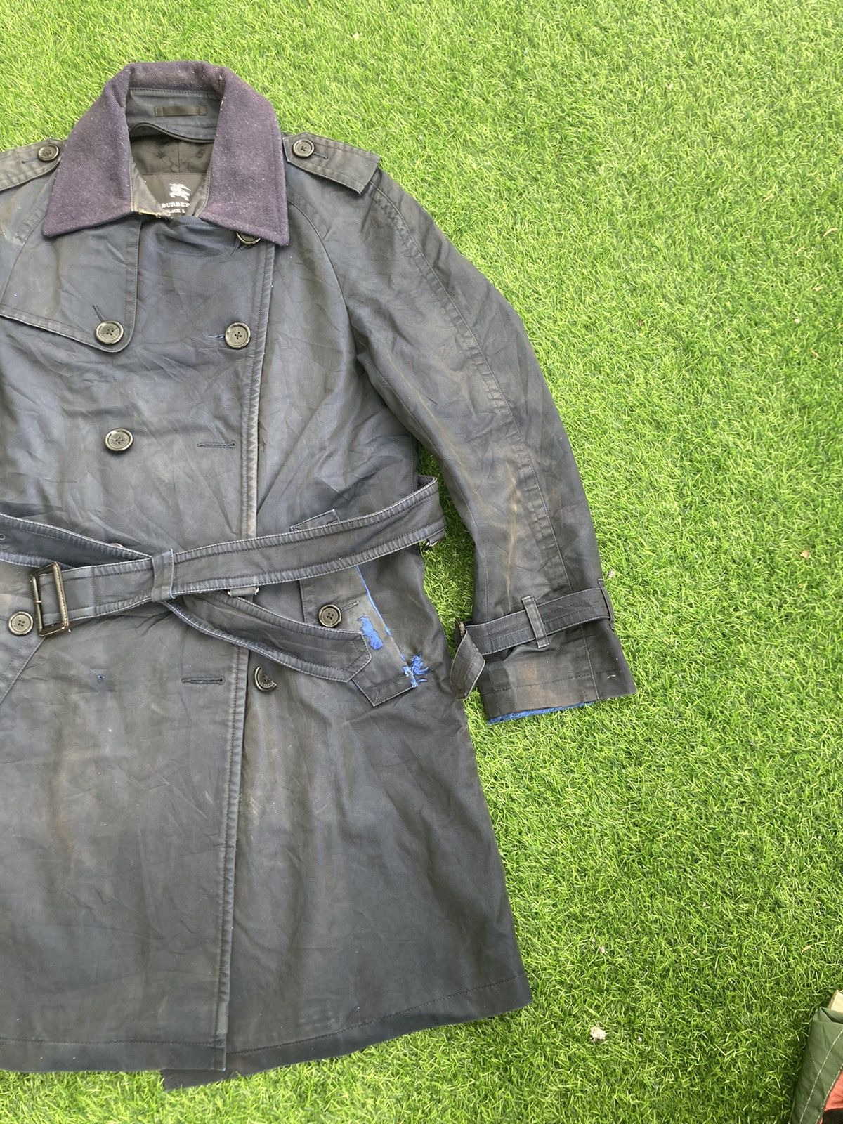 Black Label DISTRESSED BURBERRY BLACK LABEL TRENCH COAT Size US M / EU 48-50 / 2 - 5 Thumbnail