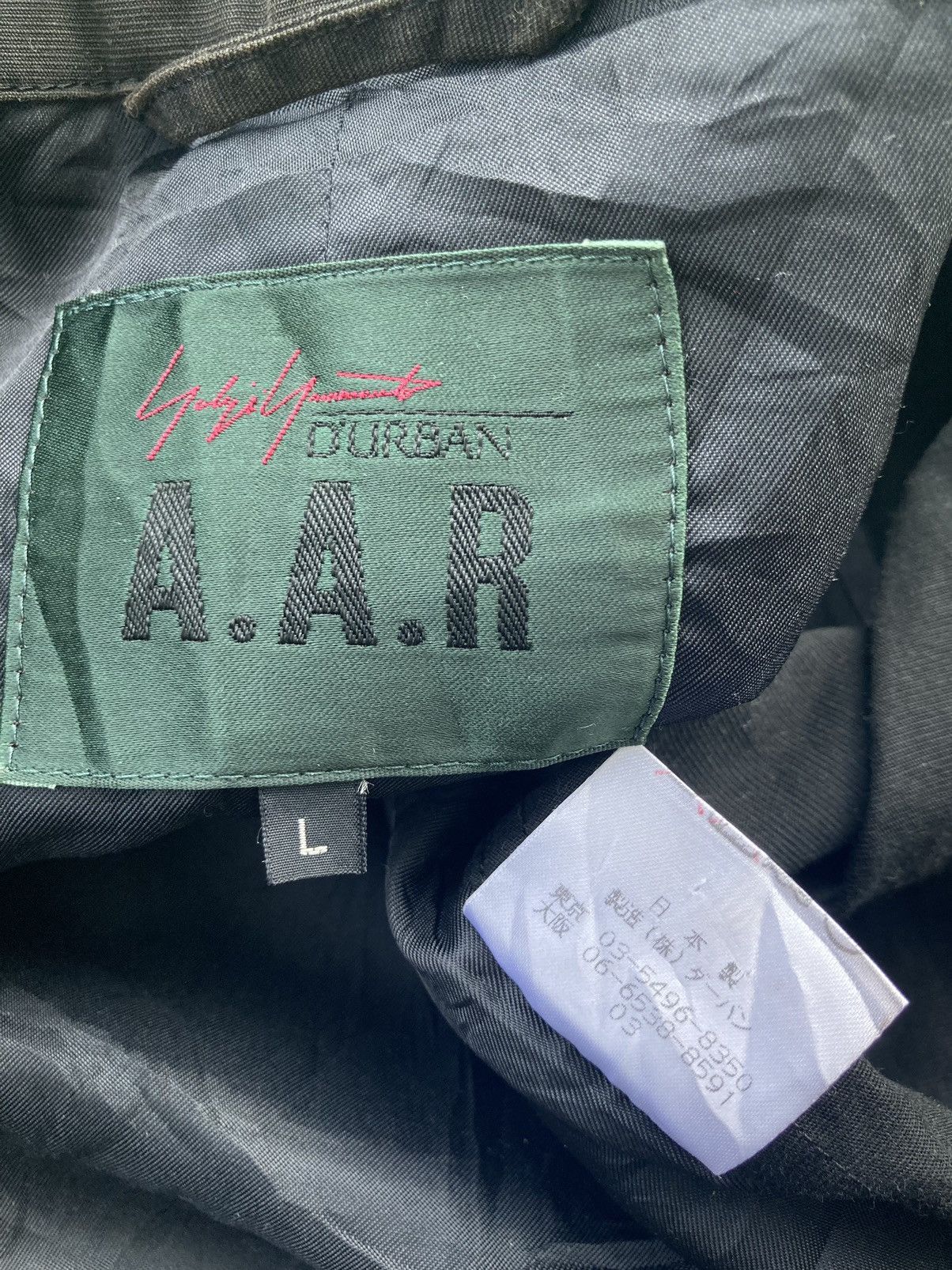 Yohji Yamamoto DISTRESSED YOHJI YAMAMOTO SIGNATURE AAR DURBAN JACKET Size US L / EU 52-54 / 3 - 14 Thumbnail