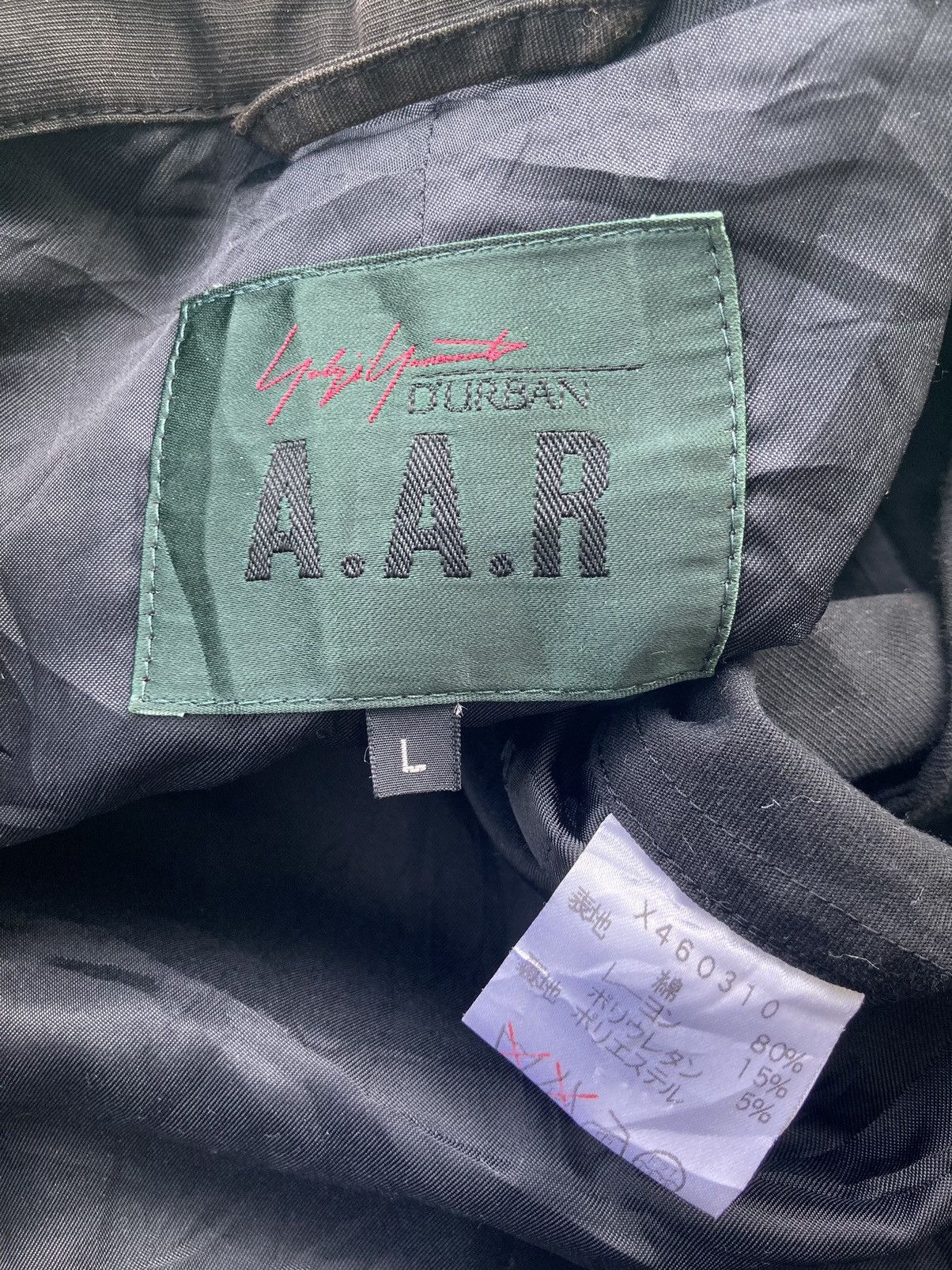 Yohji Yamamoto DISTRESSED YOHJI YAMAMOTO SIGNATURE AAR DURBAN JACKET Size US L / EU 52-54 / 3 - 13 Thumbnail