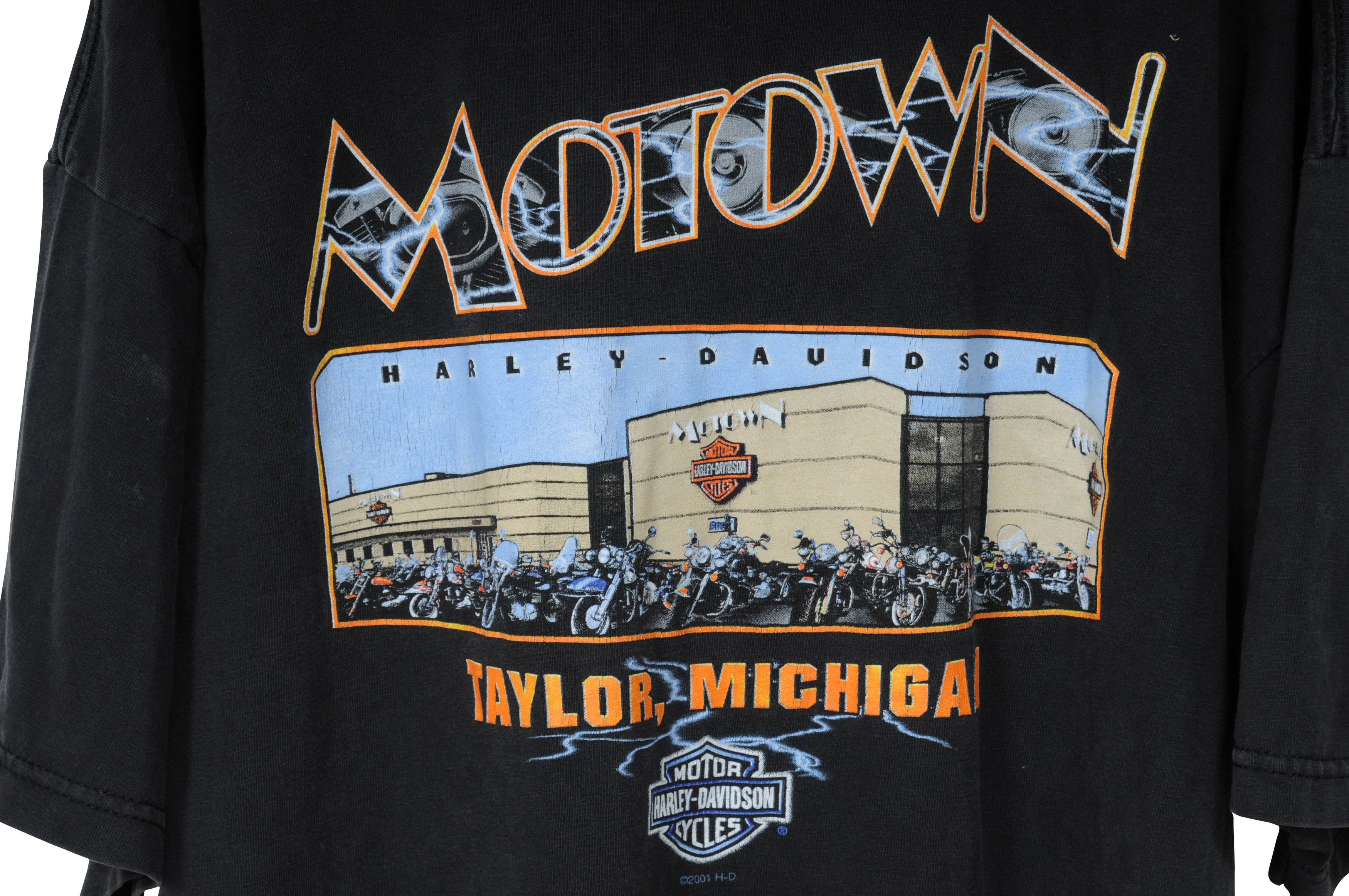 Harley Davidson Vintage Sunfaded Faded Dsitressed 1990's Shirt-00888 Size US XXL / EU 58 / 5 - 5 Thumbnail