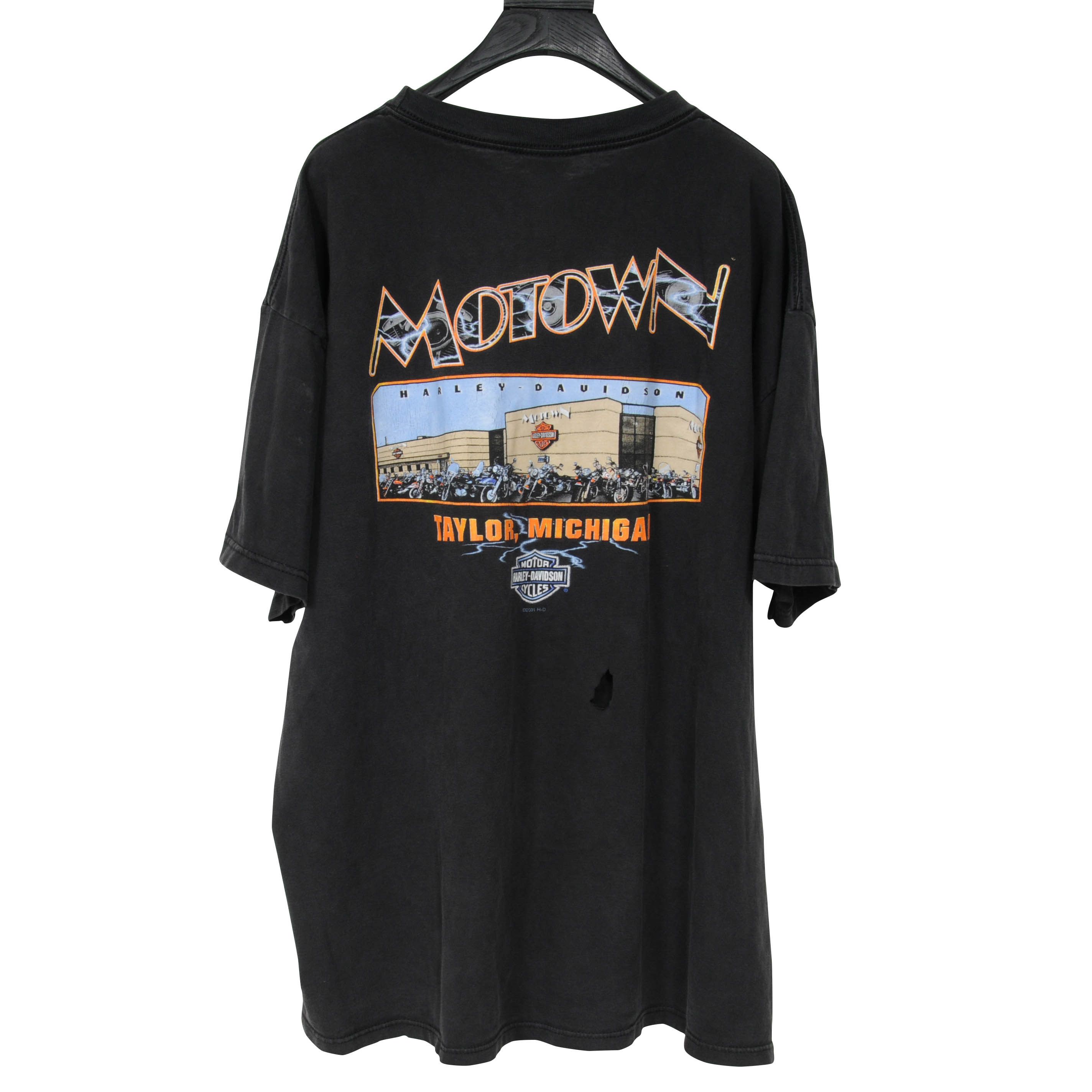 Harley Davidson Vintage Sunfaded Faded Dsitressed 1990's Shirt-00888 Size US XXL / EU 58 / 5 - 1 Thumbnail