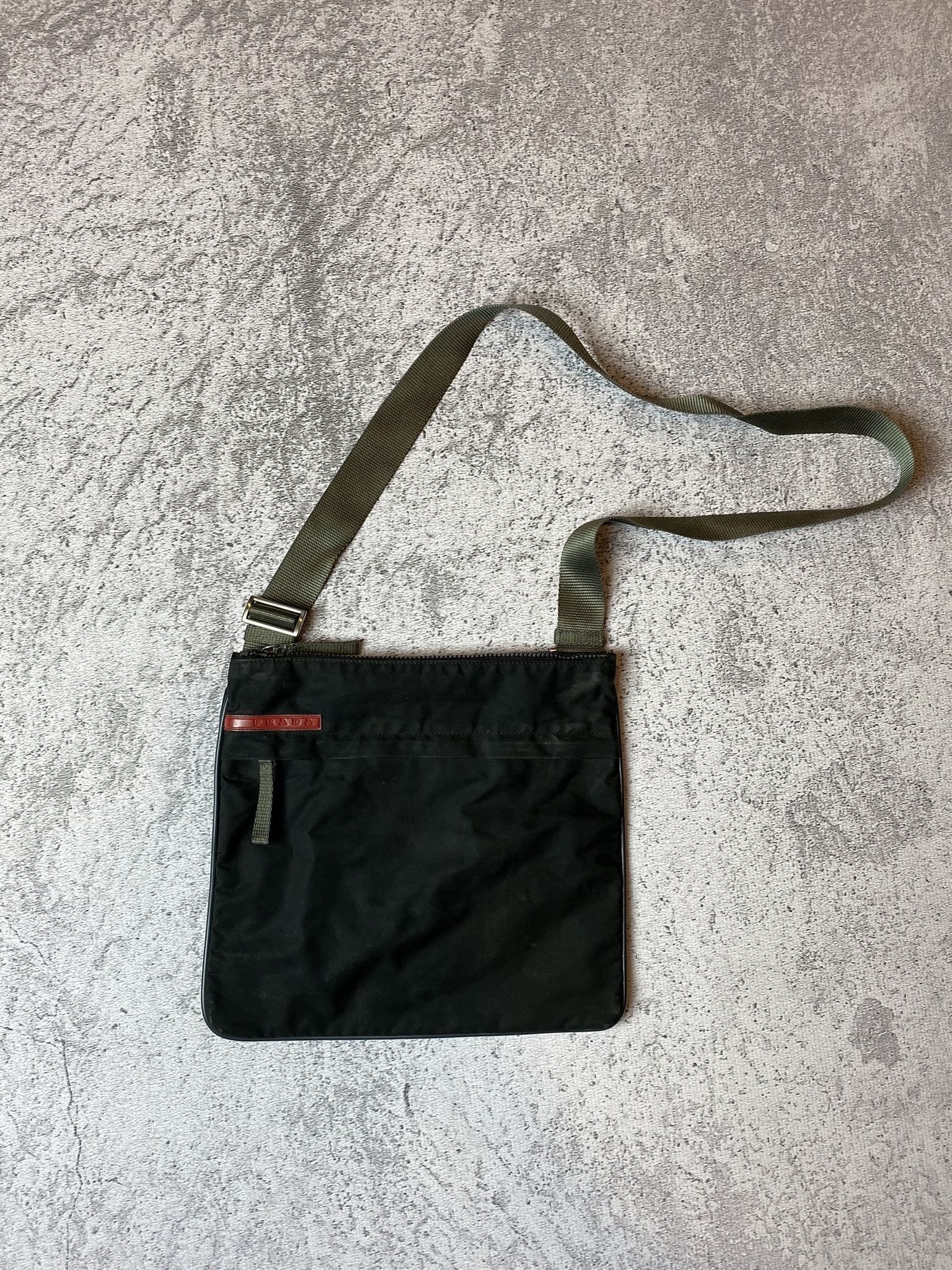 Prada Vintage Prada Sport Nylon Red Tab Linea Rosa Bag 00s Sling Size ONE SIZE - 5 Thumbnail