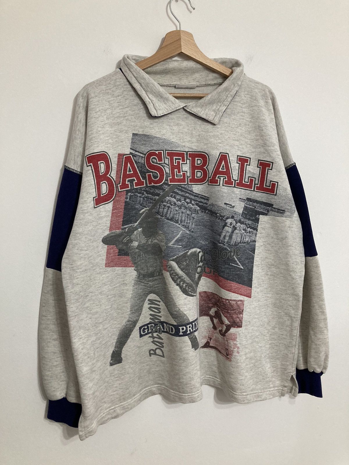 MLB × Vintage Vintage Baseball MLB USA Retro Sweatshirt 90s Size US L / EU 52-54 / 3 - 2 Thumbnail