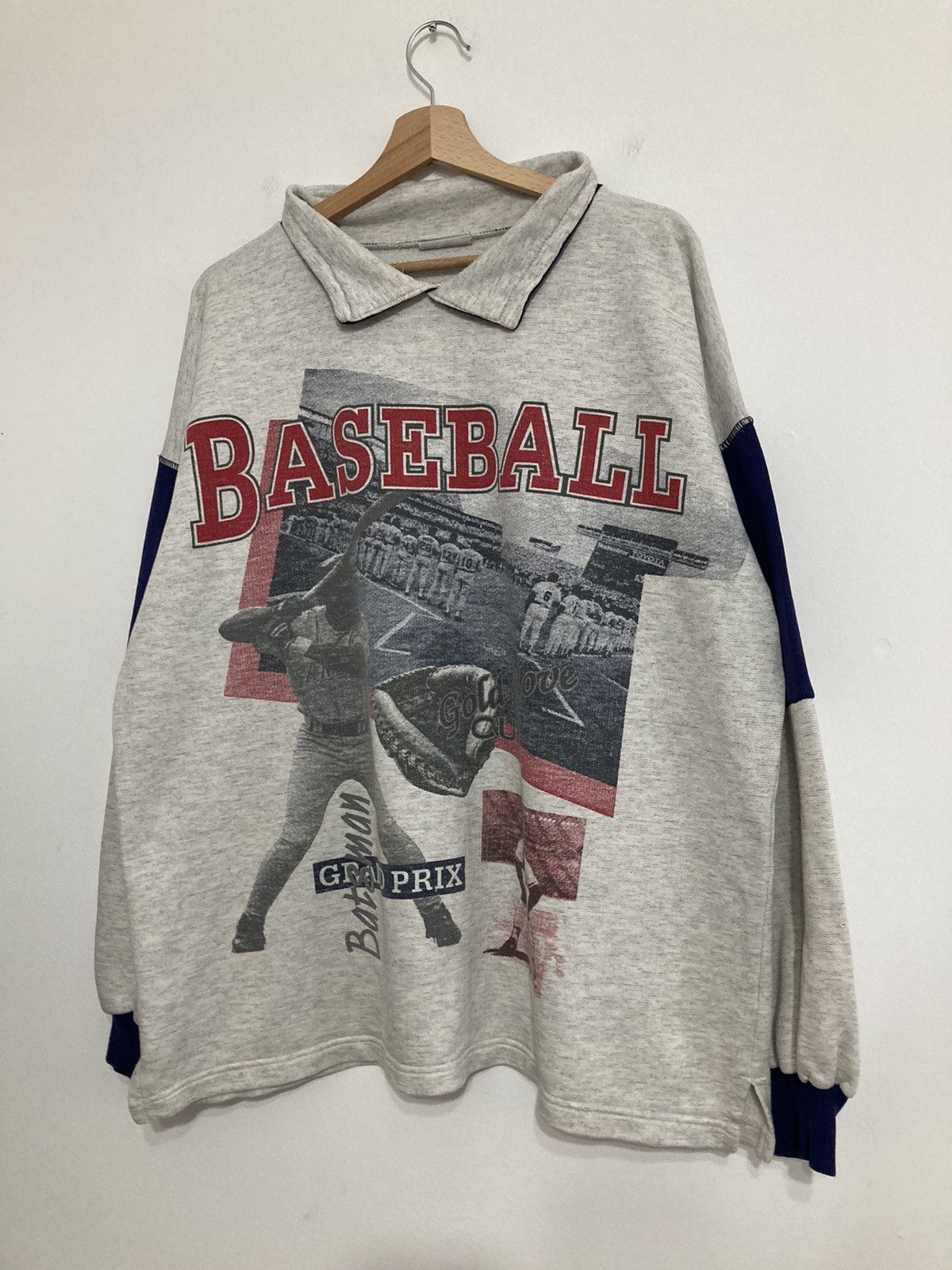 MLB × Vintage Vintage Baseball MLB USA Retro Sweatshirt 90s Size US L / EU 52-54 / 3 - 3 Thumbnail
