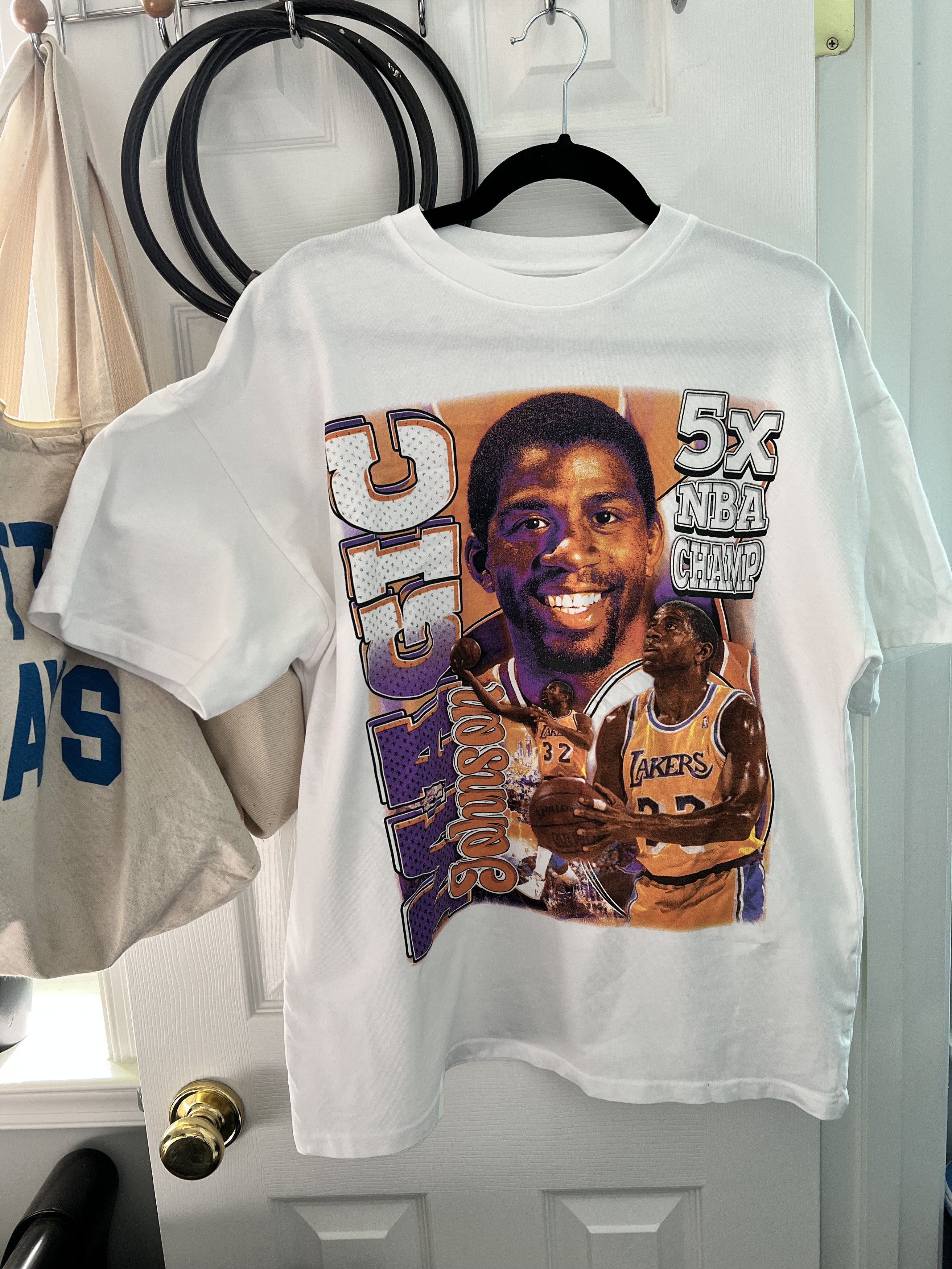 Vintage Magic Johnson Graphic Boxy Tee - Size S (Fits M) Size US S / EU 44-46 / 1 - 1 Thumbnail