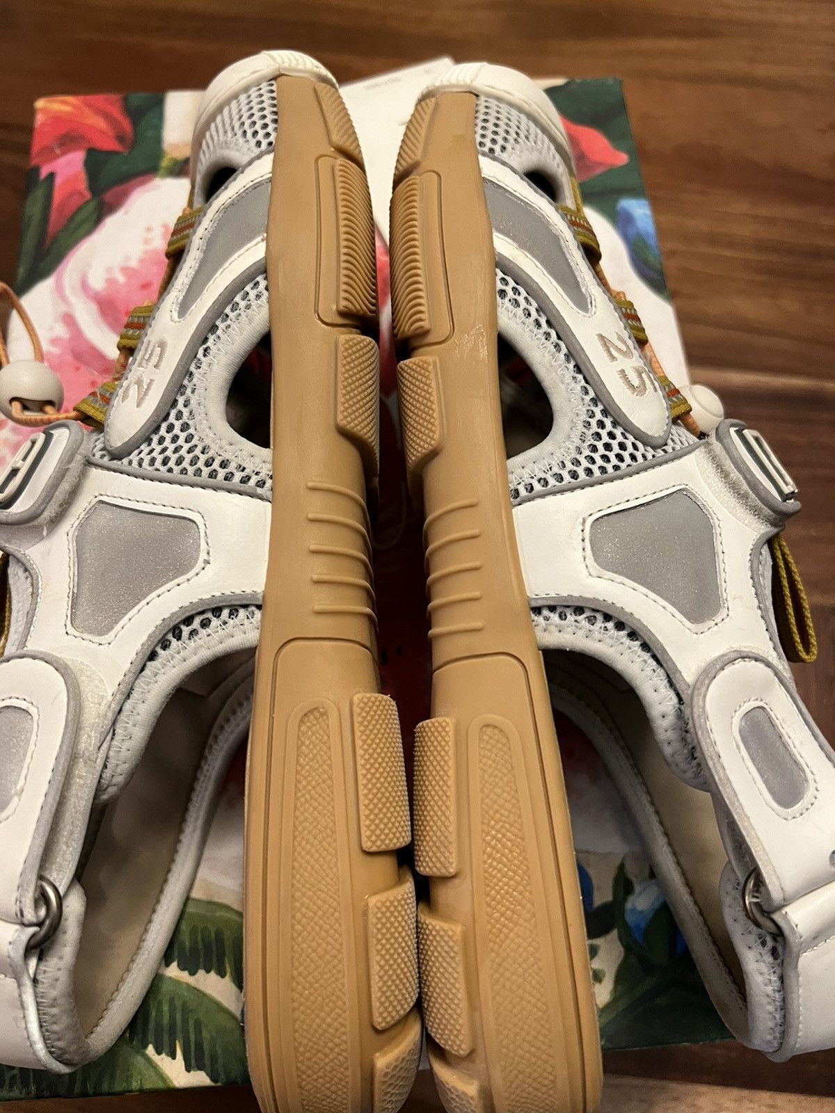 Gucci Gucci Leather and Mesh Flashtrek Sandal - Gucci Sandal Size US 10 / EU 43 - 16 Thumbnail