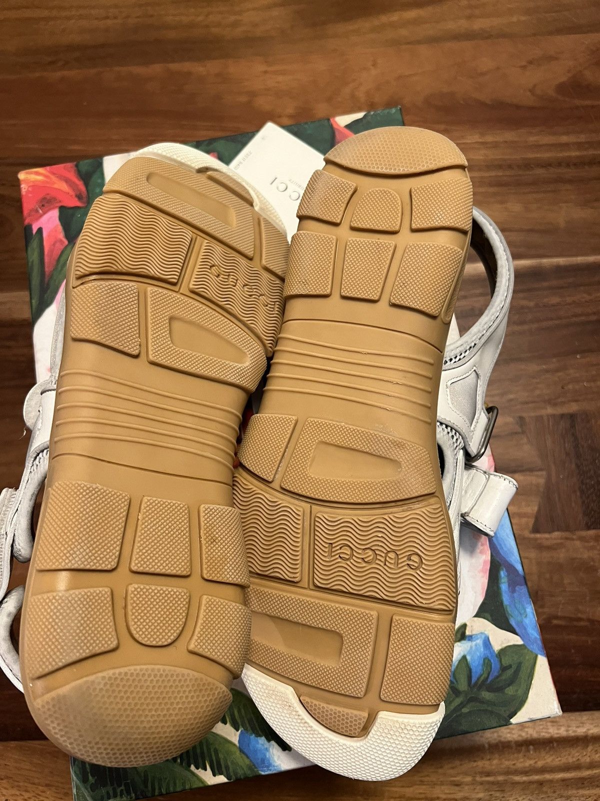 Gucci Gucci Leather and Mesh Flashtrek Sandal - Gucci Sandal Size US 10 / EU 43 - 17 Thumbnail