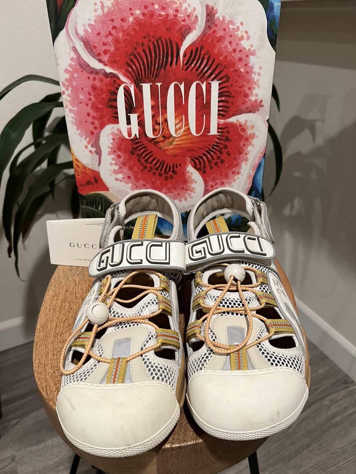 Gucci Gucci Leather and Mesh Flashtrek Sandal - Gucci Sandal Size US 10 / EU 43 - 5 Thumbnail