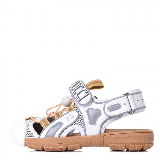 Gucci Gucci Leather and Mesh Flashtrek Sandal - Gucci Sandal Size US 10 / EU 43 - 12 Thumbnail