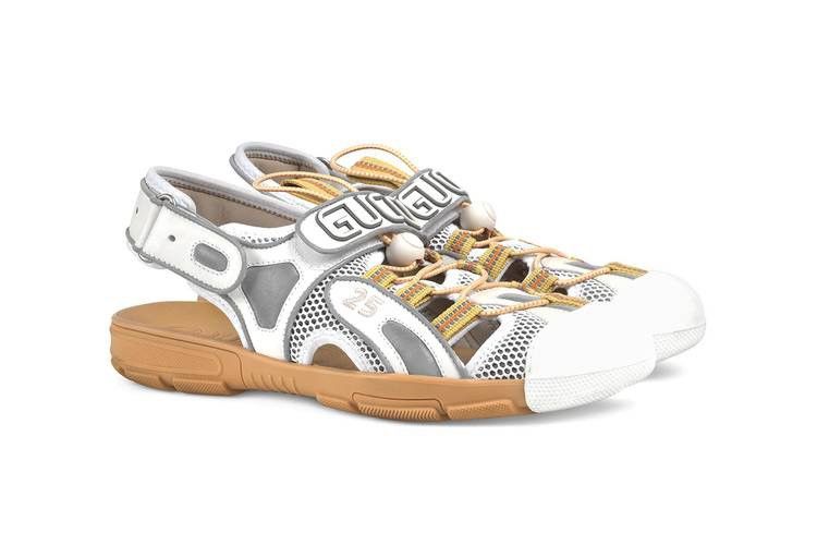 Gucci Gucci Leather and Mesh Flashtrek Sandal - Gucci Sandal Size US 10 / EU 43 - 2 Thumbnail
