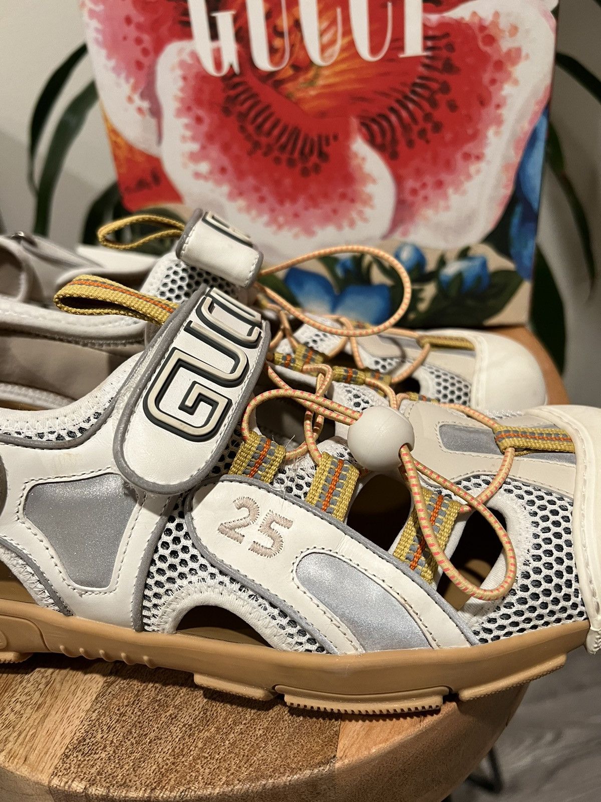 Gucci Gucci Leather and Mesh Flashtrek Sandal - Gucci Sandal Size US 10 / EU 43 - 9 Thumbnail