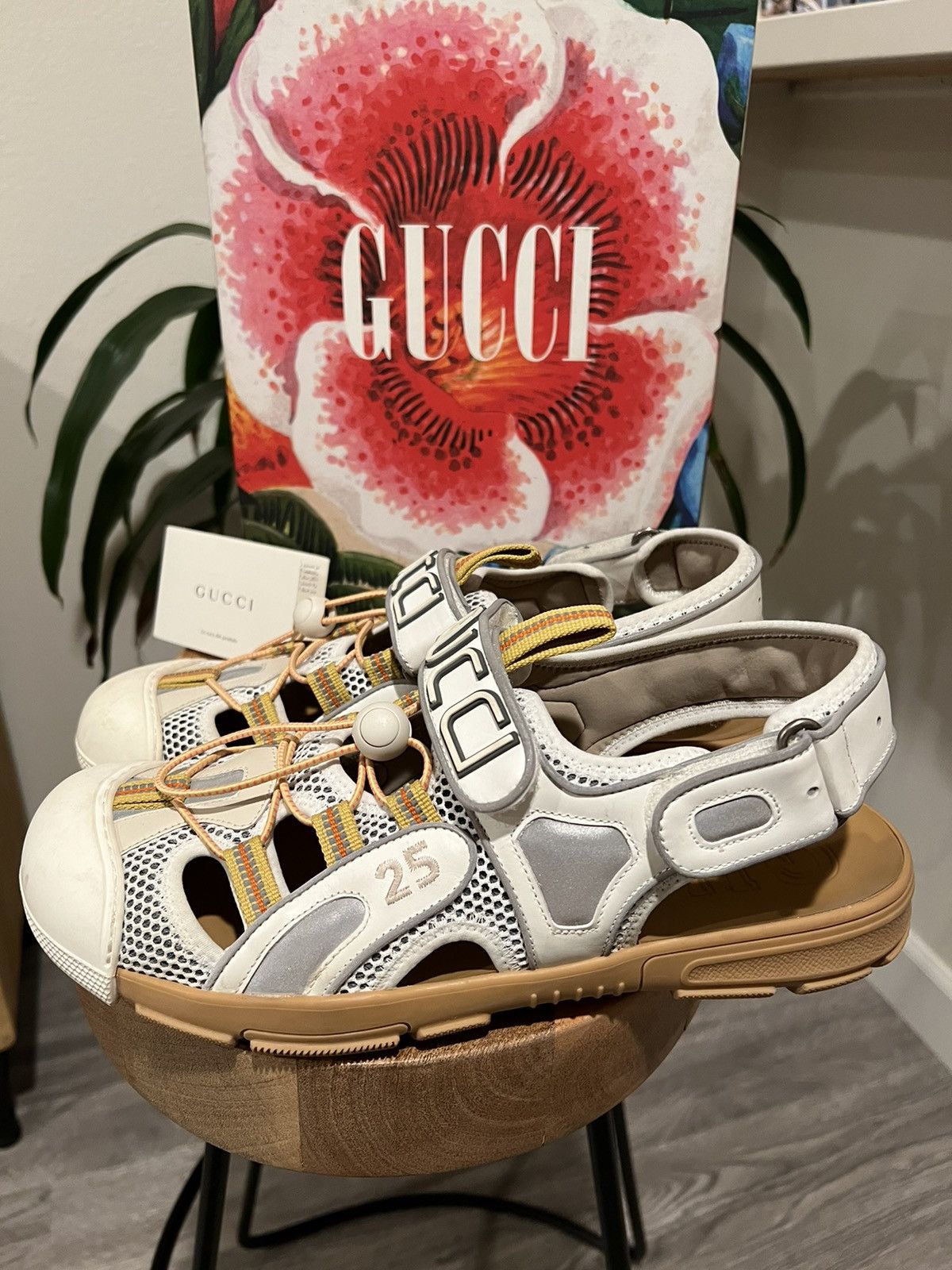 Gucci Gucci Leather and Mesh Flashtrek Sandal - Gucci Sandal Size US 10 / EU 43 - 3 Thumbnail