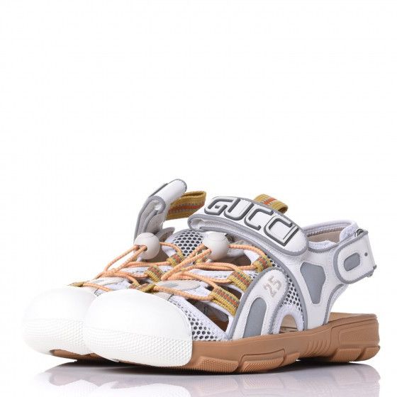 Gucci Gucci Leather and Mesh Flashtrek Sandal - Gucci Sandal Size US 10 / EU 43 - 13 Thumbnail