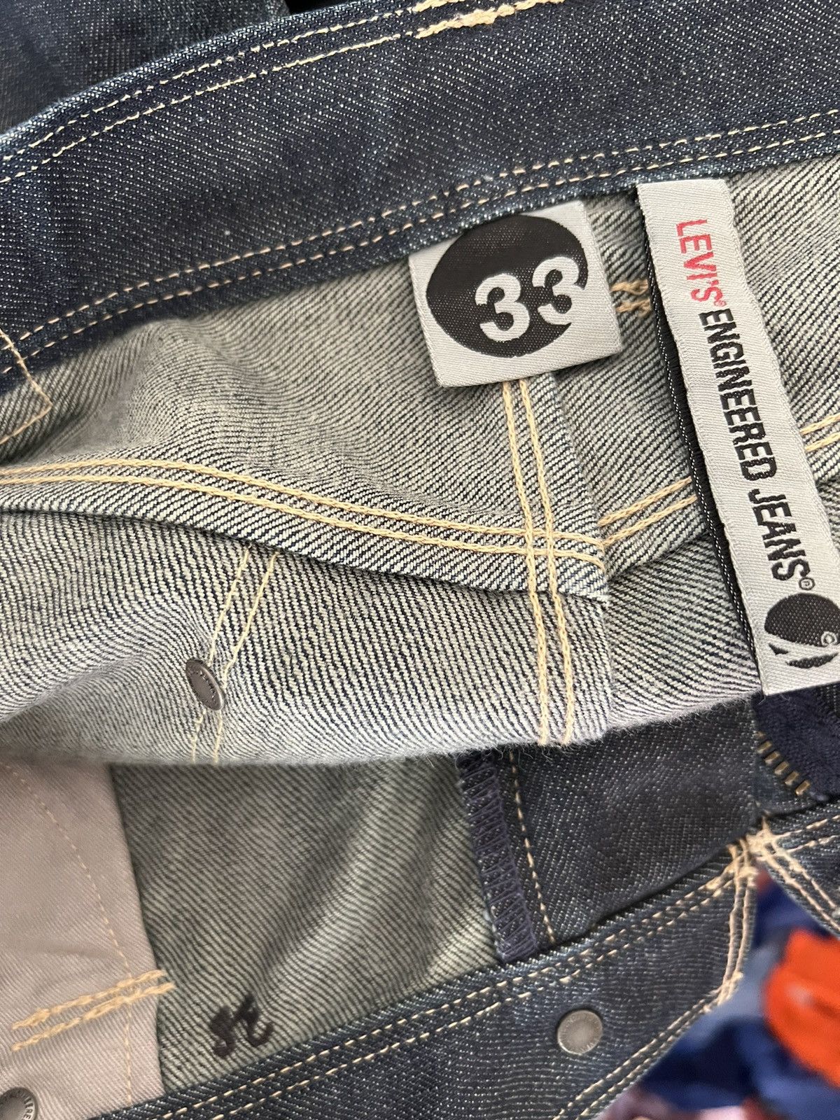 Japanese Brand × Levi's × Vintage Vintage 2001 Levi’s Engineered Skinny Denim Jeans Size US 33 - 17 Thumbnail