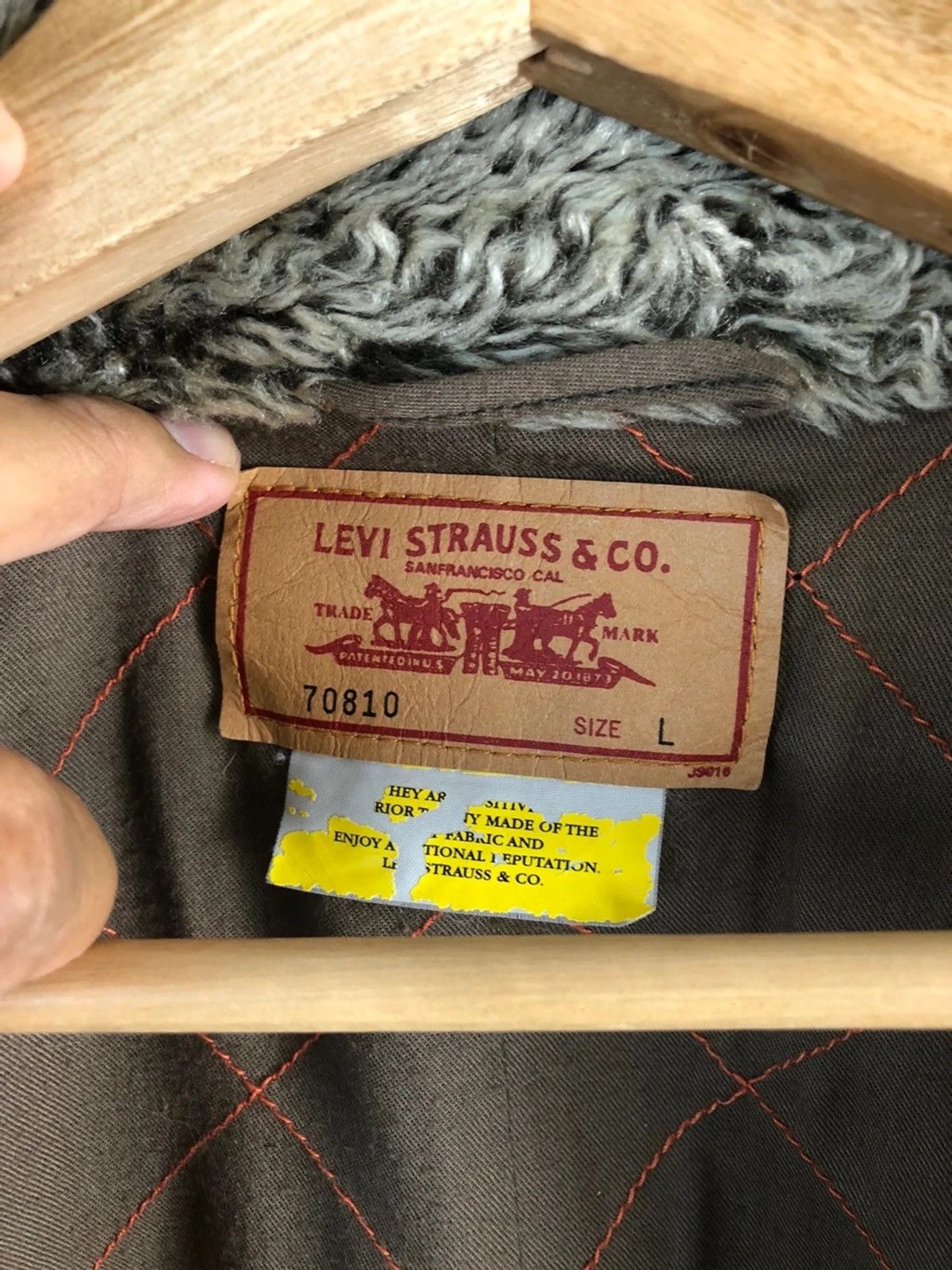 Levi's × Levi's Vintage Clothing × Vintage LeVi’s Sherpa Button Up Jacket Size US L / EU 52-54 / 3 - 9 Thumbnail