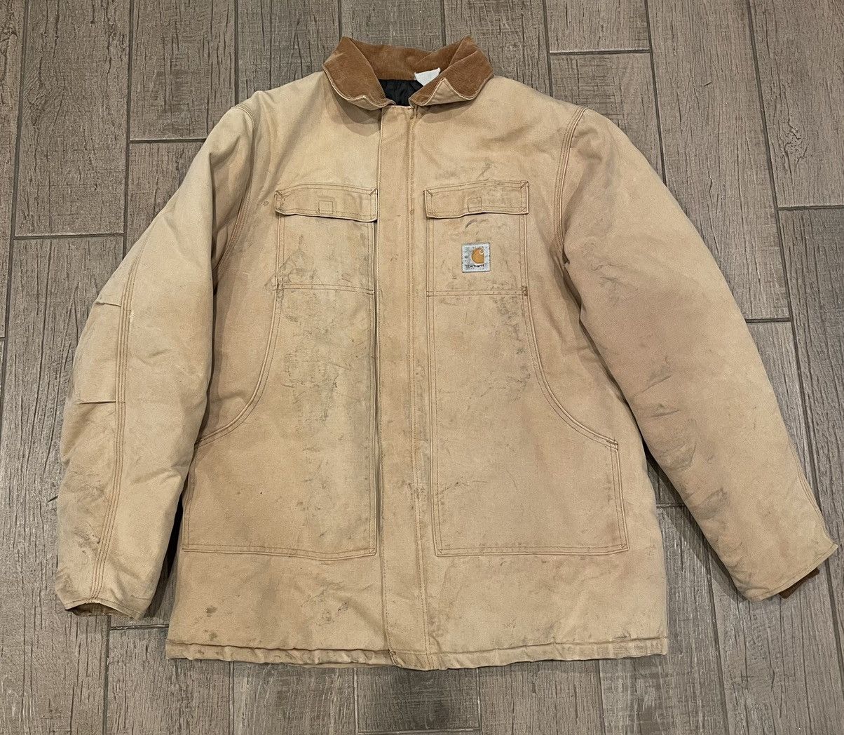 Vintage 90s Carhartt Barn Jacket Brown Heavy | Grailed