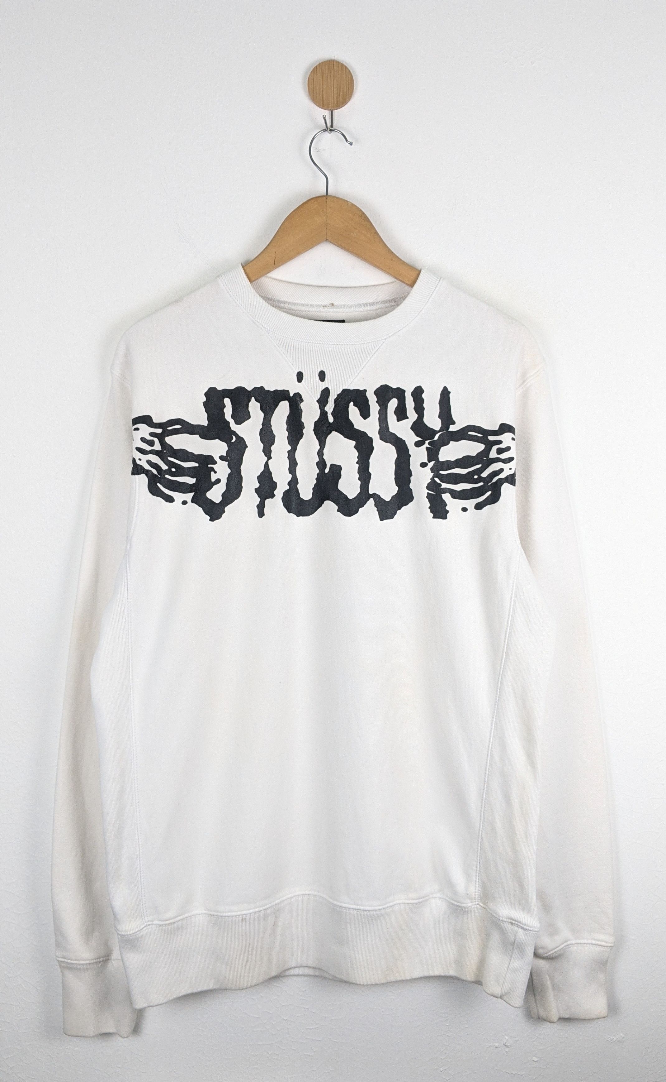 Stussy Vintage Stussy Spellout Jellyfish sweatshirt Size US L / EU 52-54 / 3 - 1 Thumbnail