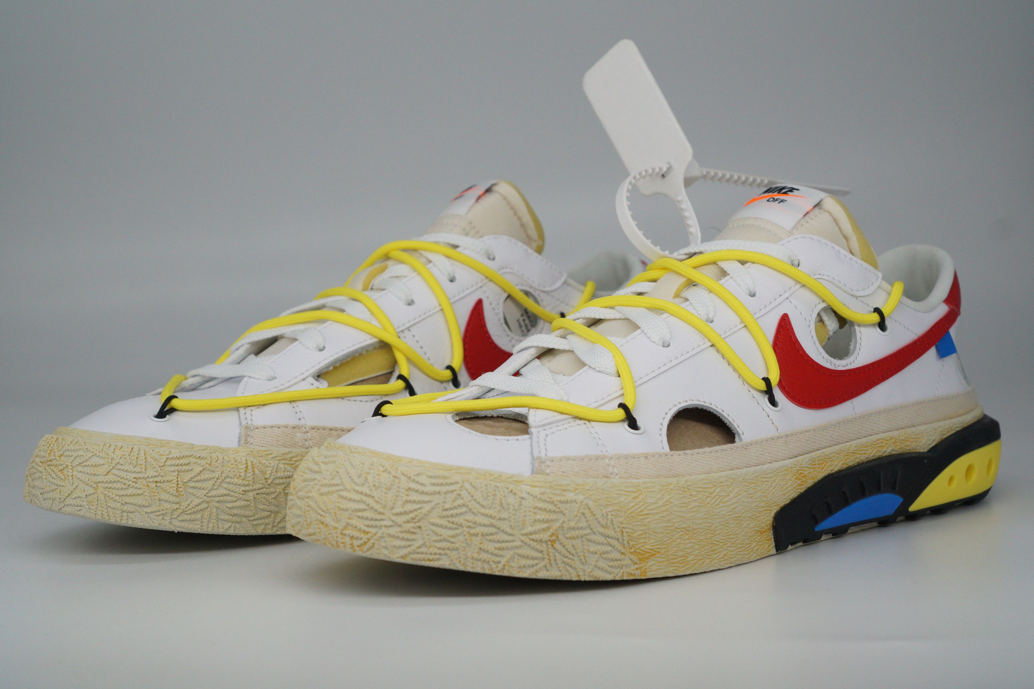 Nike × Off-White Nike Blazer Low Off-White University Red Size US 11.5 / EU 44-45 - 4 Thumbnail