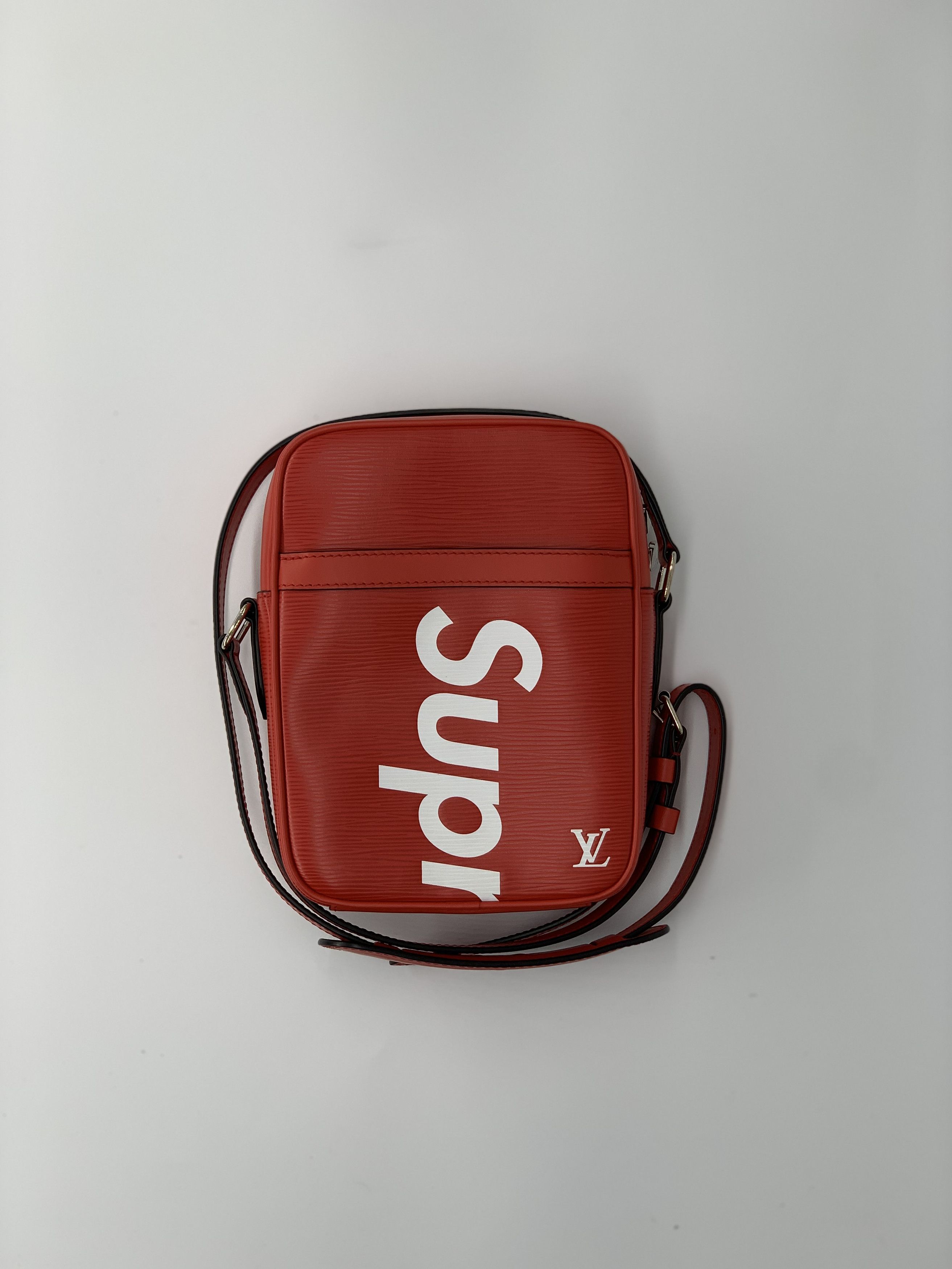 Louis Vuitton Supreme Louis Vuitton x Supreme Epi Danube PPM Red Grailed