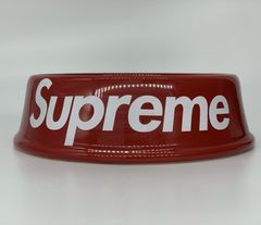 Supreme Dog Bowls Red/Silver (Set of 2) S/S 23