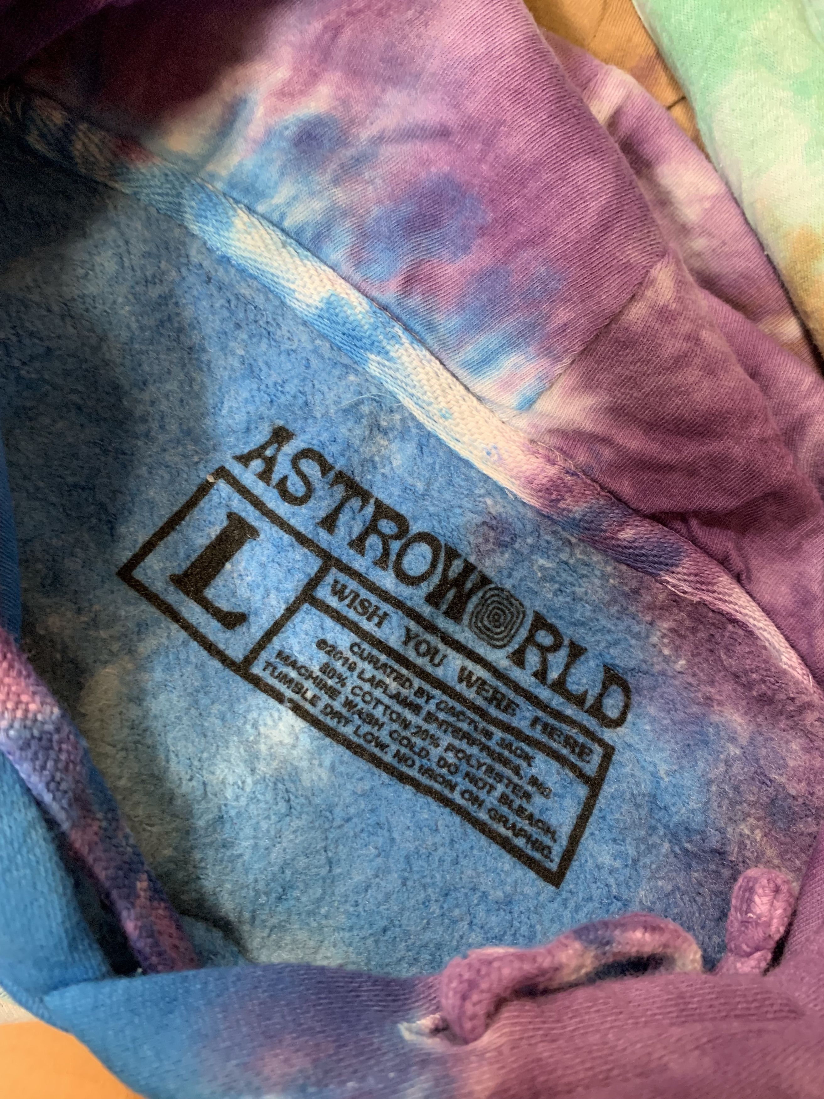 Travis Scott Travis Scott Astroworld Festival Run Hoodie Tie Dye Size US L / EU 52-54 / 3 - 3 Thumbnail