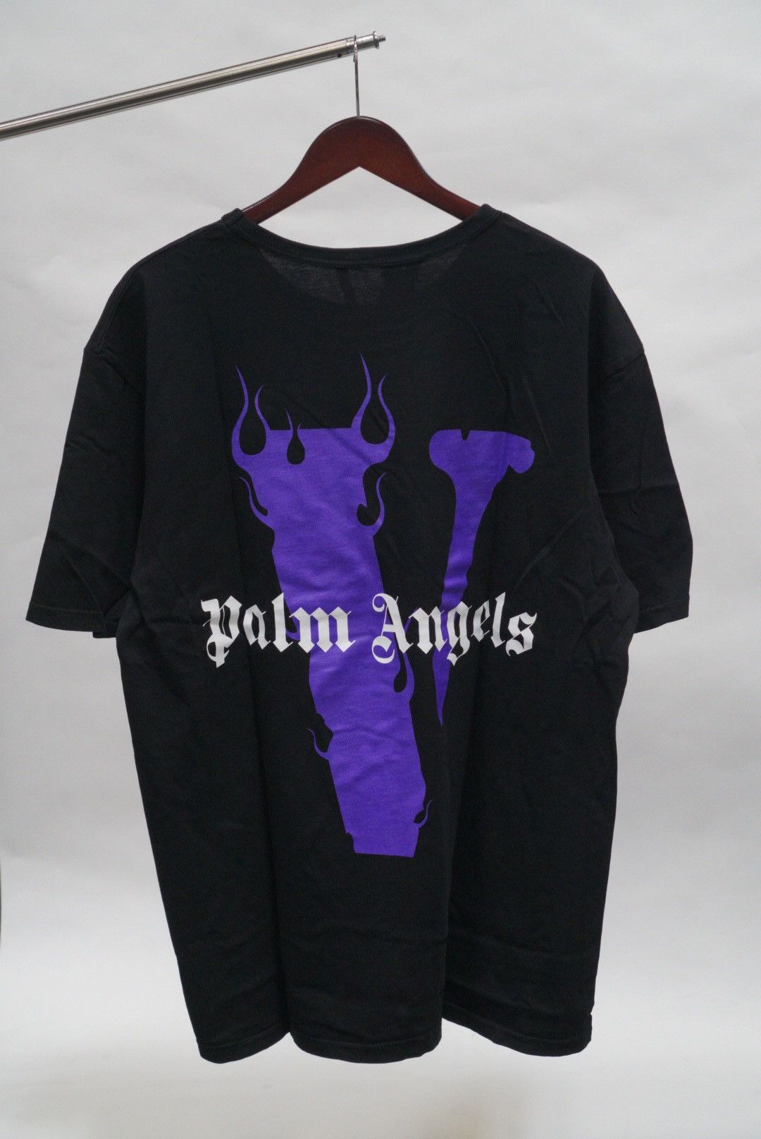 Vlone Vlone x Palm Angels T-shirt Black/Purple Size US L / EU 52-54 / 3 - 2 Thumbnail