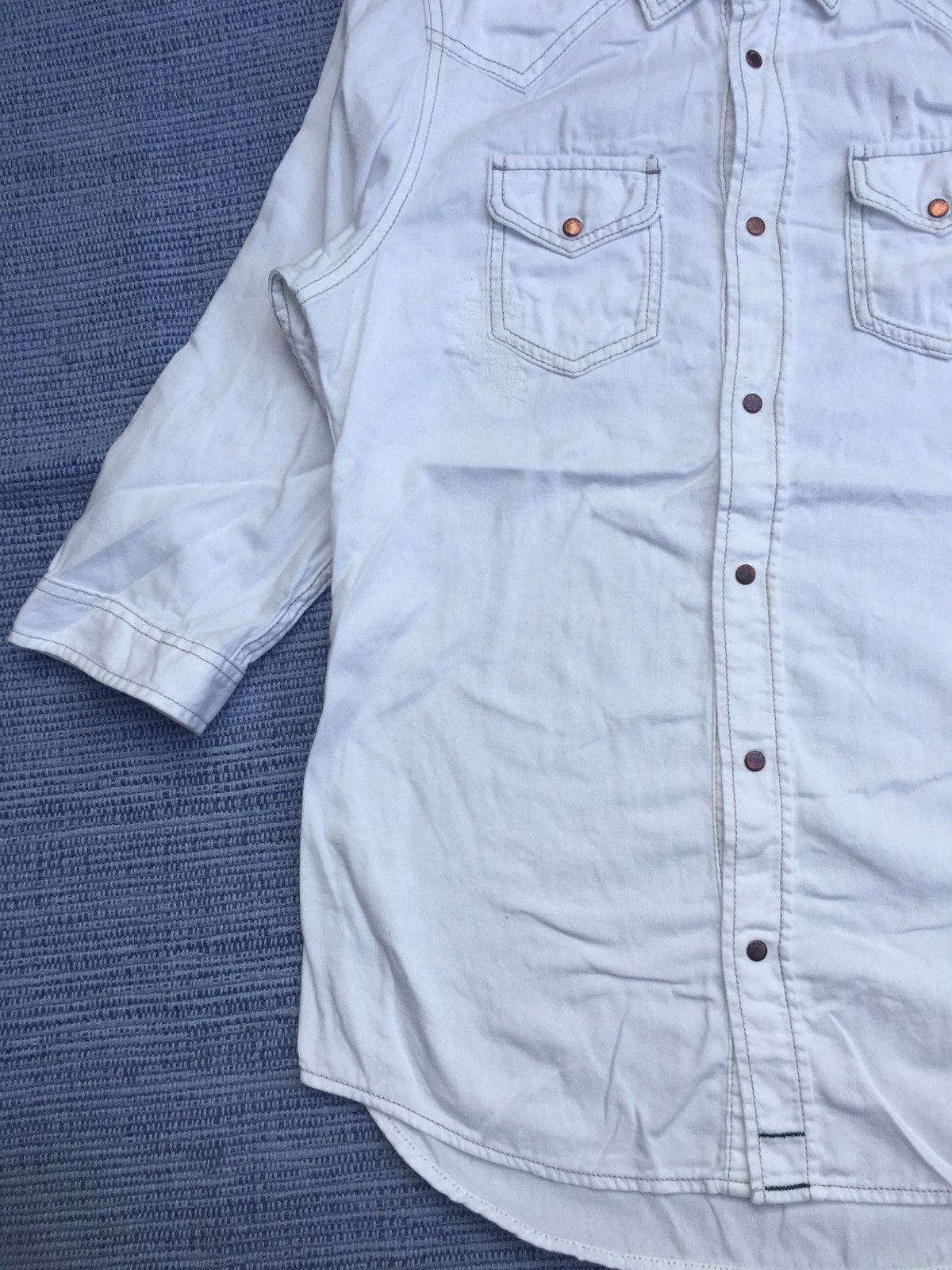 Diesel white 3q snap button Size US S / EU 44-46 / 1 - 4 Thumbnail