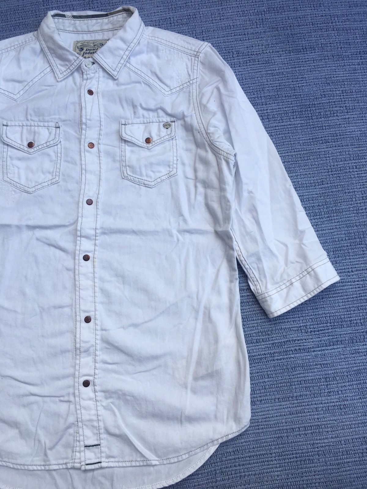 Diesel white 3q snap button Size US S / EU 44-46 / 1 - 3 Thumbnail