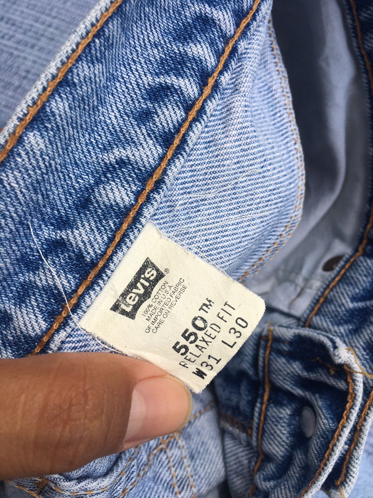 Levi's vintage 90s 550 regular fit w31 L30 Size US 31 - 11 Thumbnail