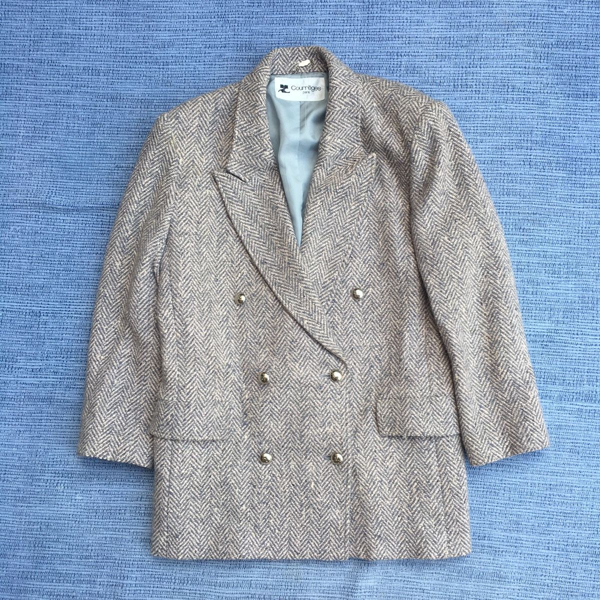Vintage vintage courreges tweed jacket Size US M / EU 48-50 / 2 - 2 Thumbnail