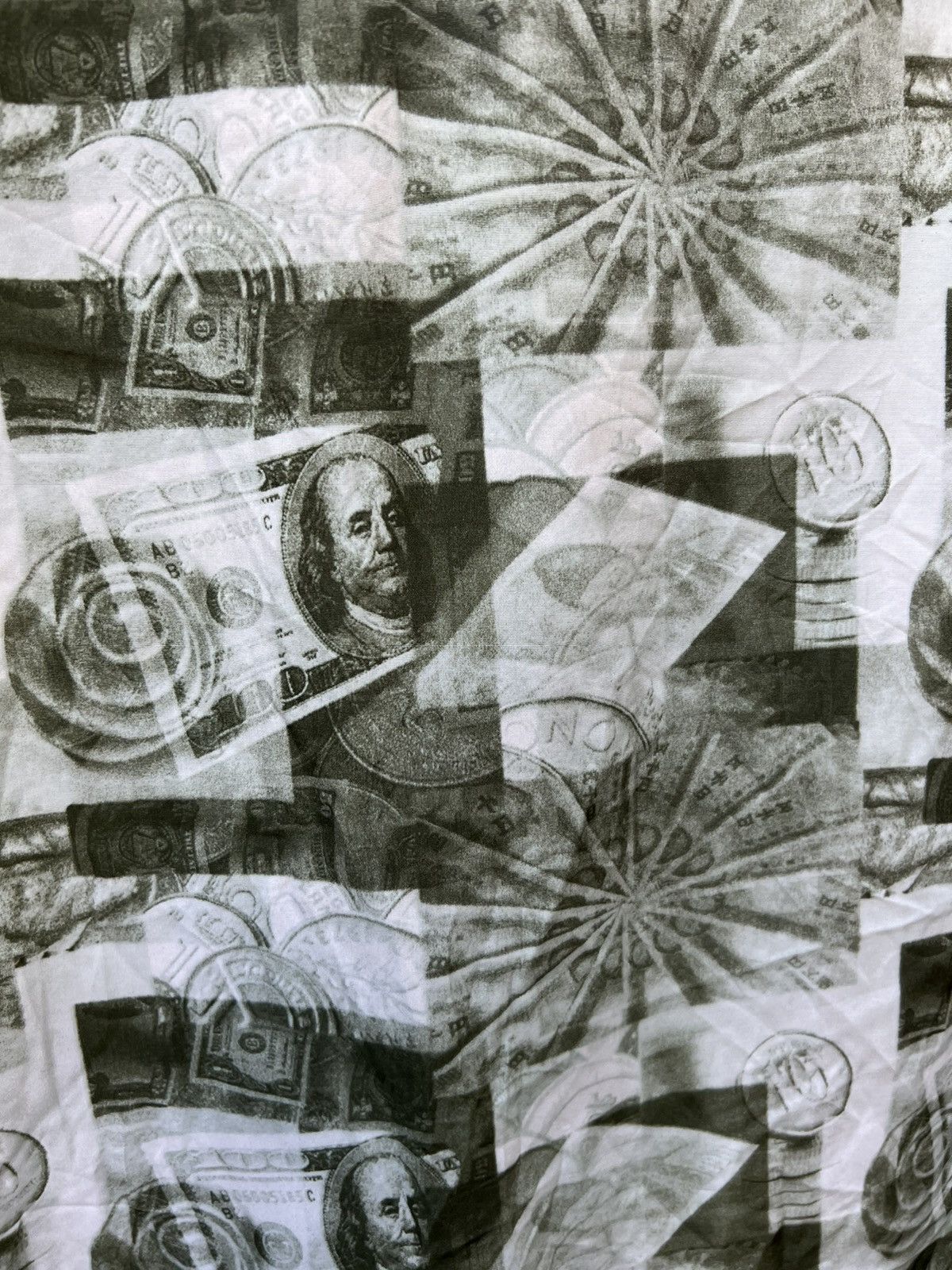 Southpole Vintage 90s SouthPole Benjamin Franklin Dollar Notes Shirt Size US XL / EU 56 / 4 - 11 Thumbnail