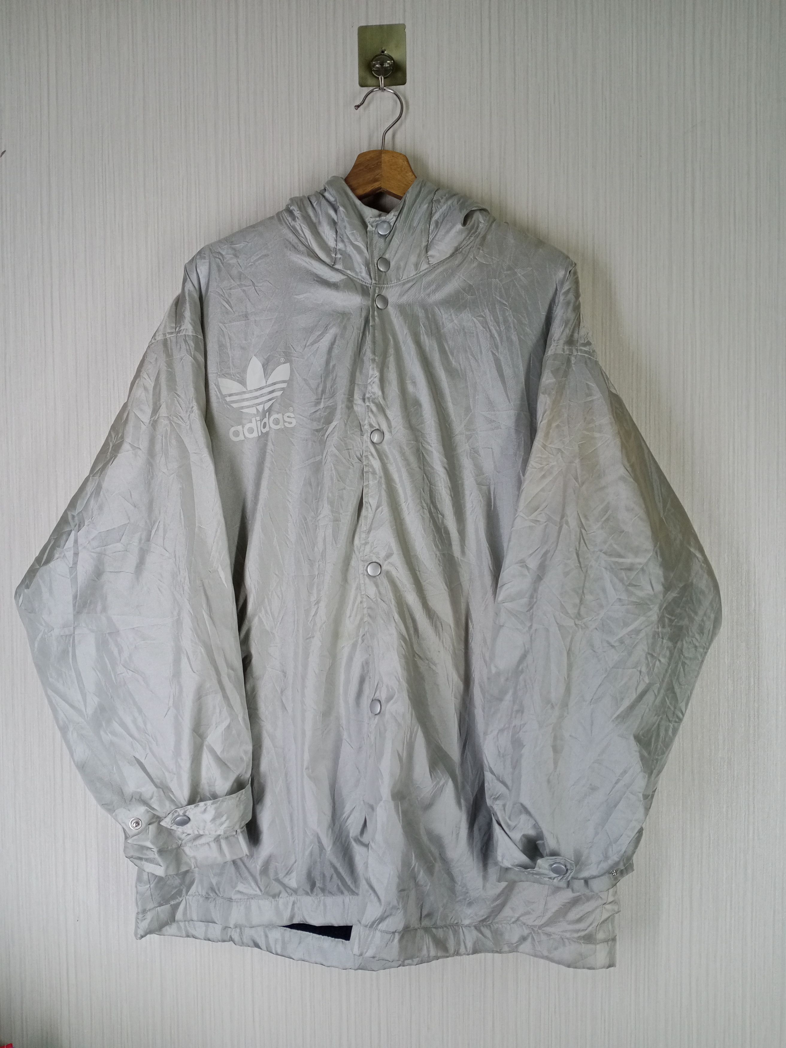 Adidas Rare Vintage 90s Adidas Trefoil Big Logo Winter Jacket Size US XL / EU 56 / 4 - 2 Thumbnail