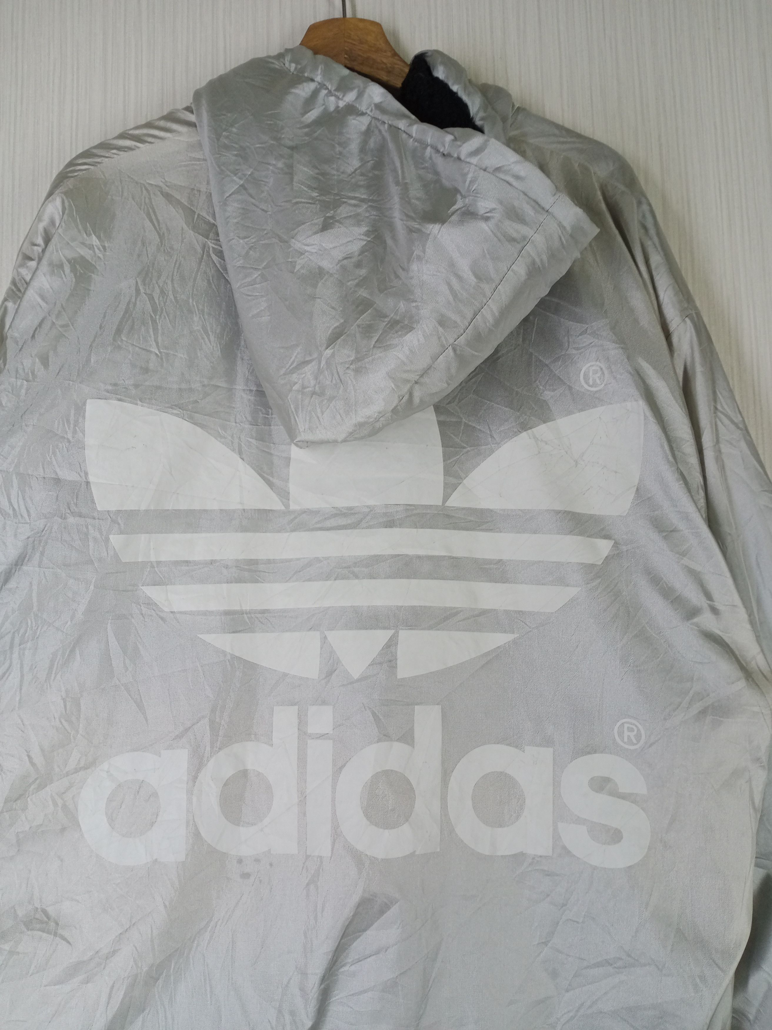 Adidas Rare Vintage 90s Adidas Trefoil Big Logo Winter Jacket Size US XL / EU 56 / 4 - 3 Thumbnail