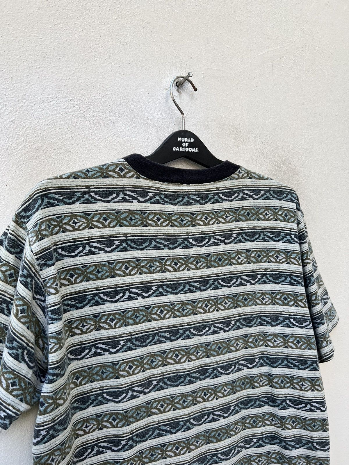 Gotcha × Vintage Vintage 90s Gotcha Striped Pocket t shirt Surf Skate Grunge Size US M / EU 48-50 / 2 - 8 Thumbnail
