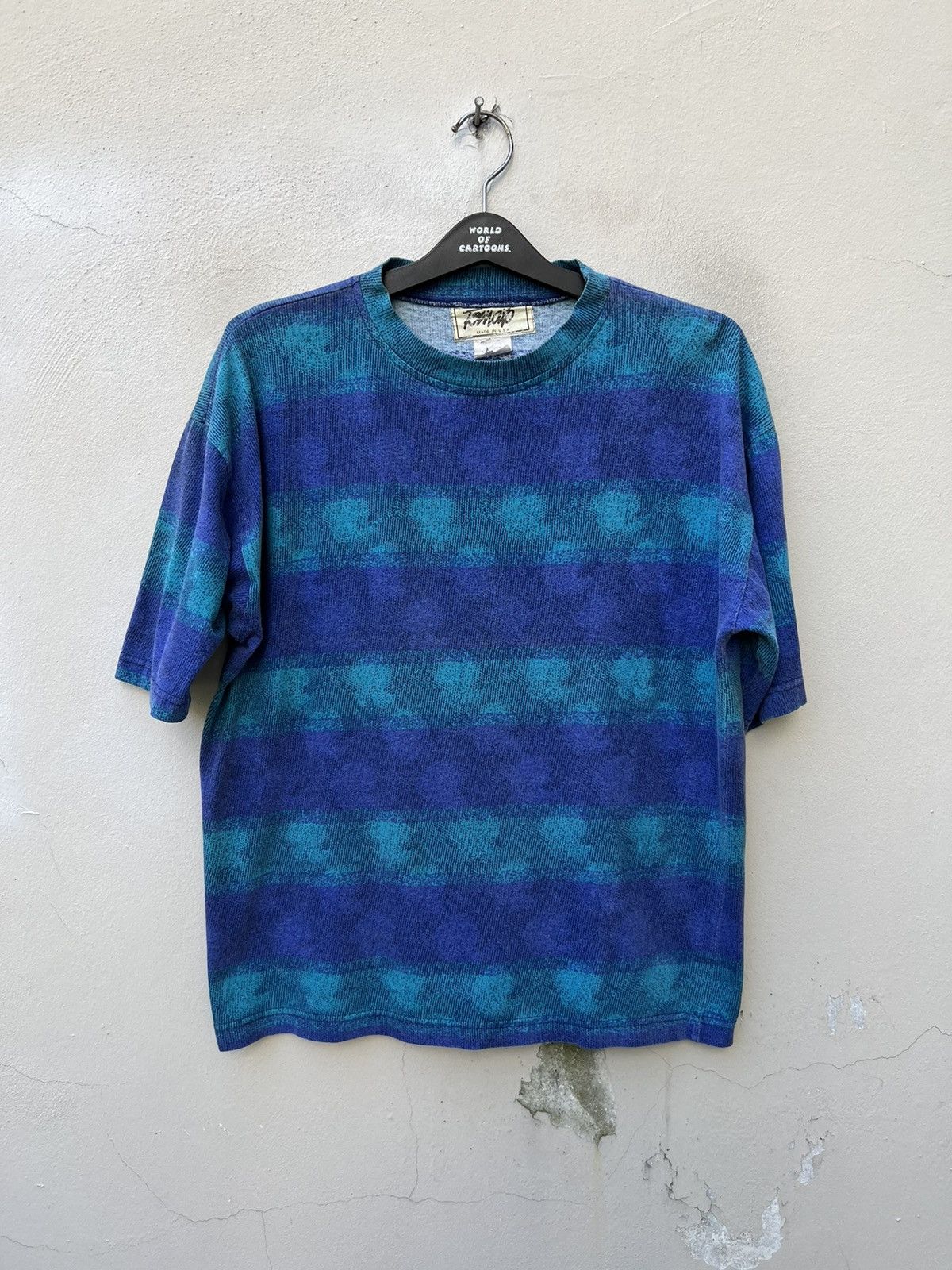 Vintage Vintage 90s TOMATO Usa Border Striped t shirt Surf Skate Size US M / EU 48-50 / 2 - 3 Thumbnail