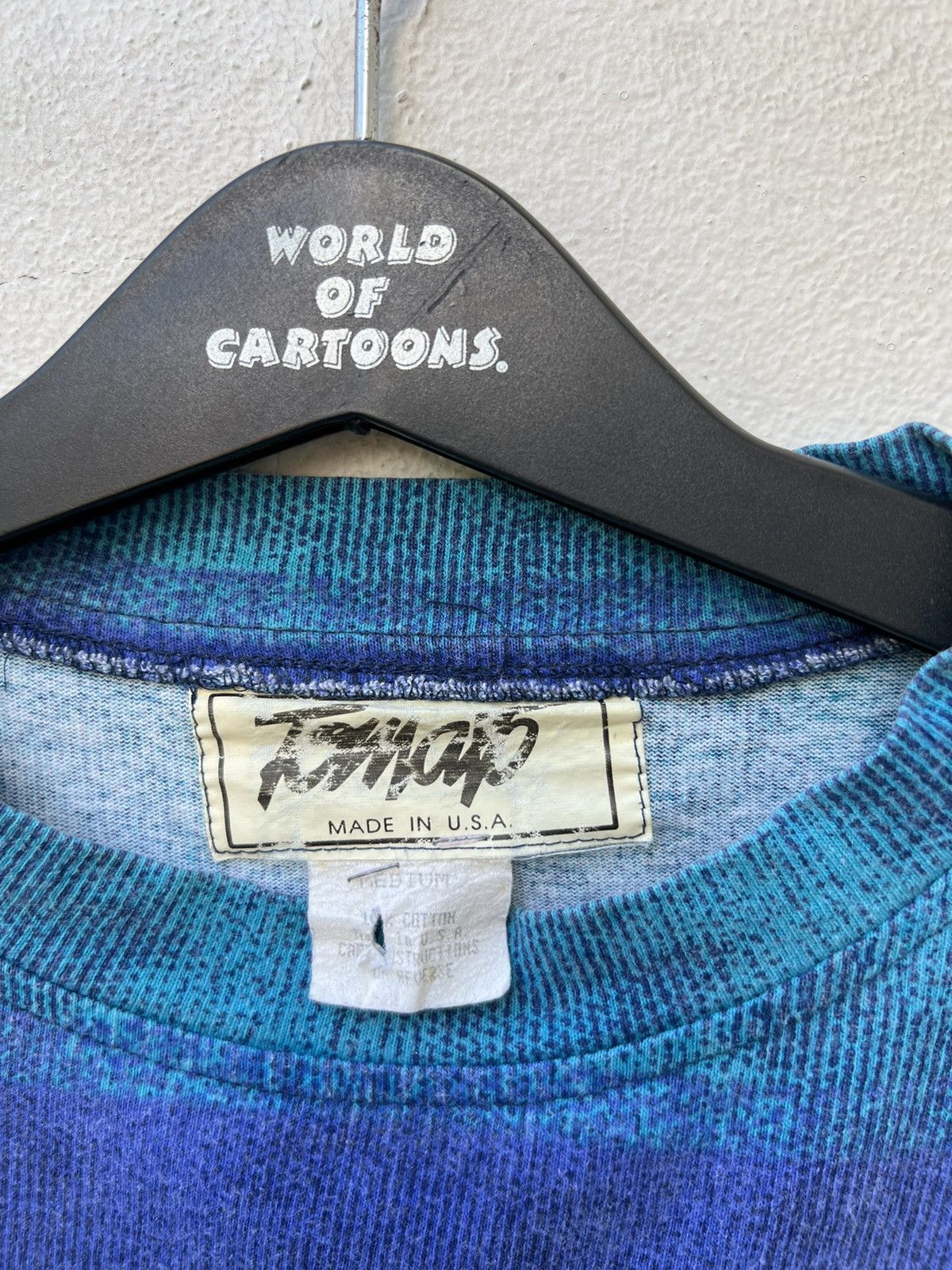 Vintage Vintage 90s TOMATO Usa Border Striped t shirt Surf Skate Size US M / EU 48-50 / 2 - 8 Thumbnail